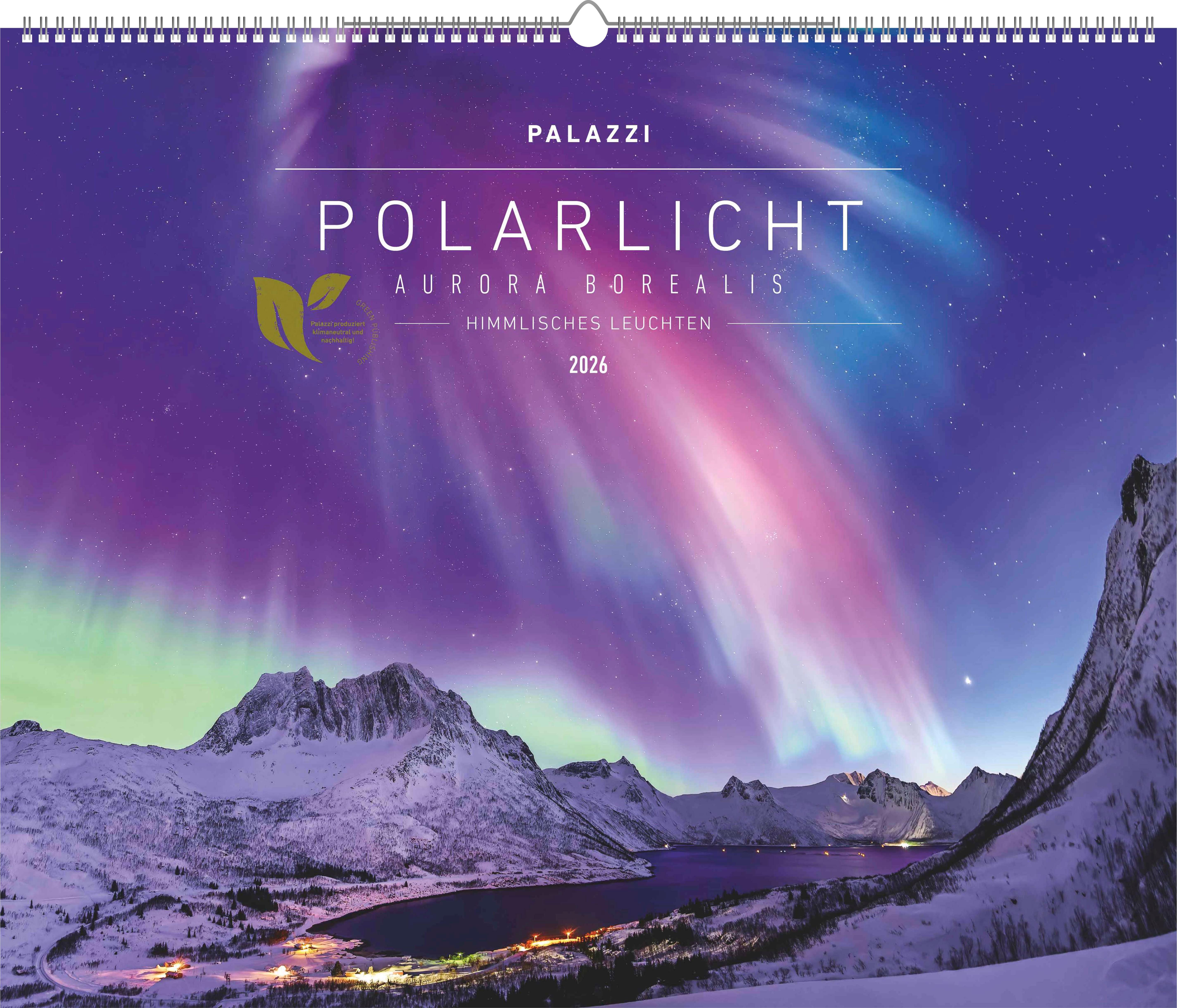 Vorderes Coverbild Polarlicht 2026 - Bild-Kalender - Poster-Kalender - 60x50