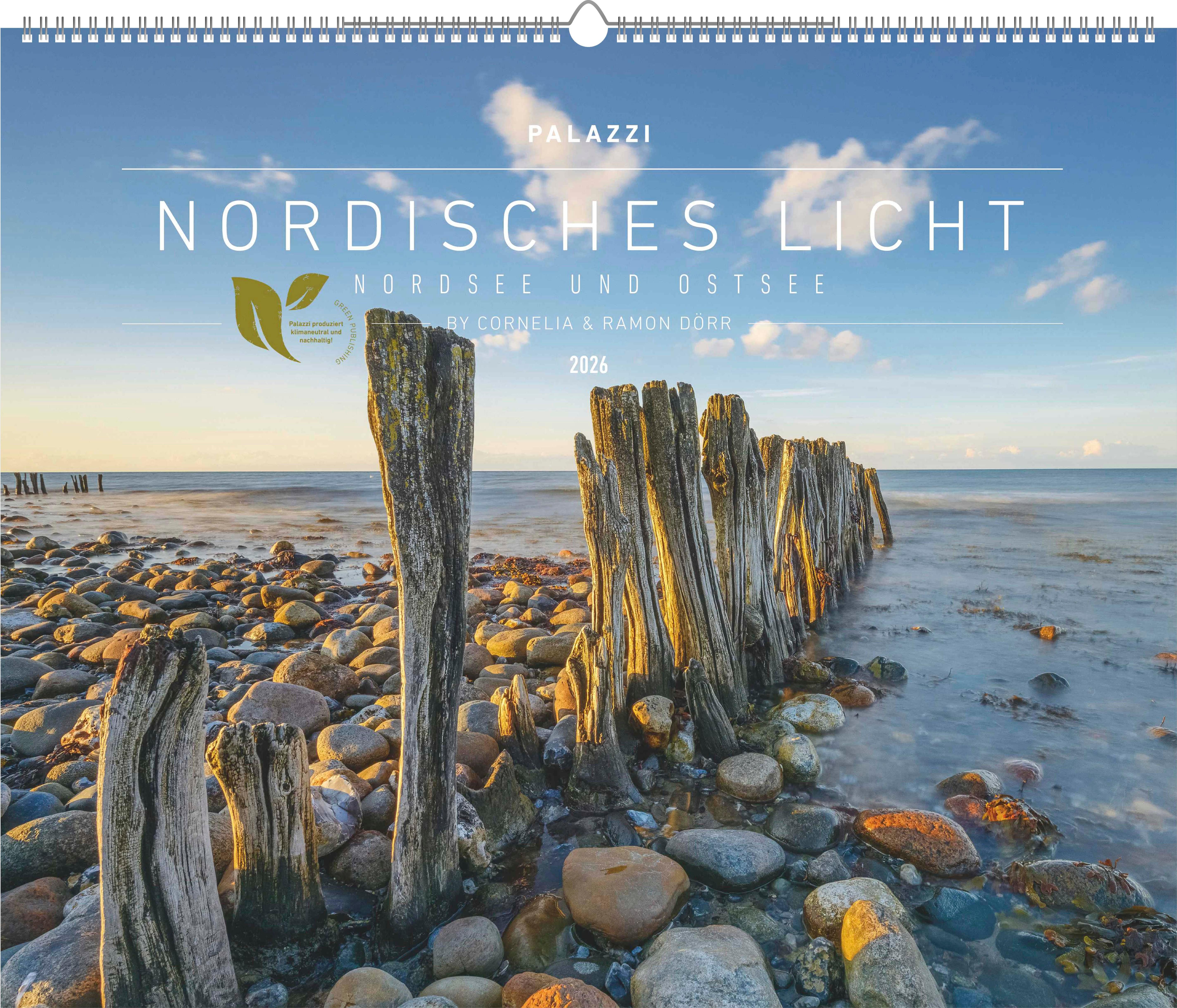 Vorderes Coverbild Nordisches Licht 2026 - Bild-Kalender - Poster-Kalender - 60x50
