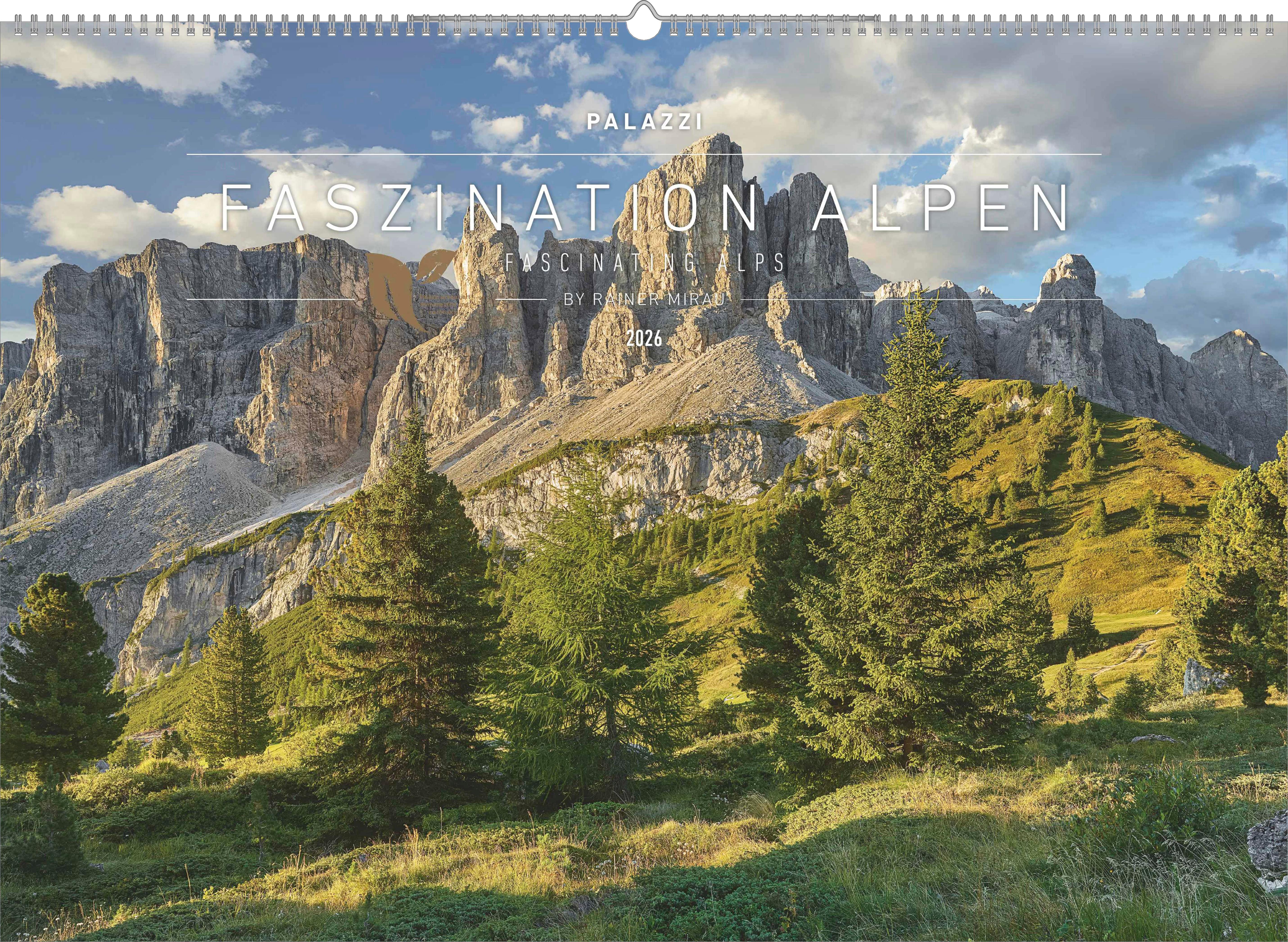 Vorderes Coverbild Faszination Alpen 2026 - Bild-Kalender - Poster-Kalender - 70x50