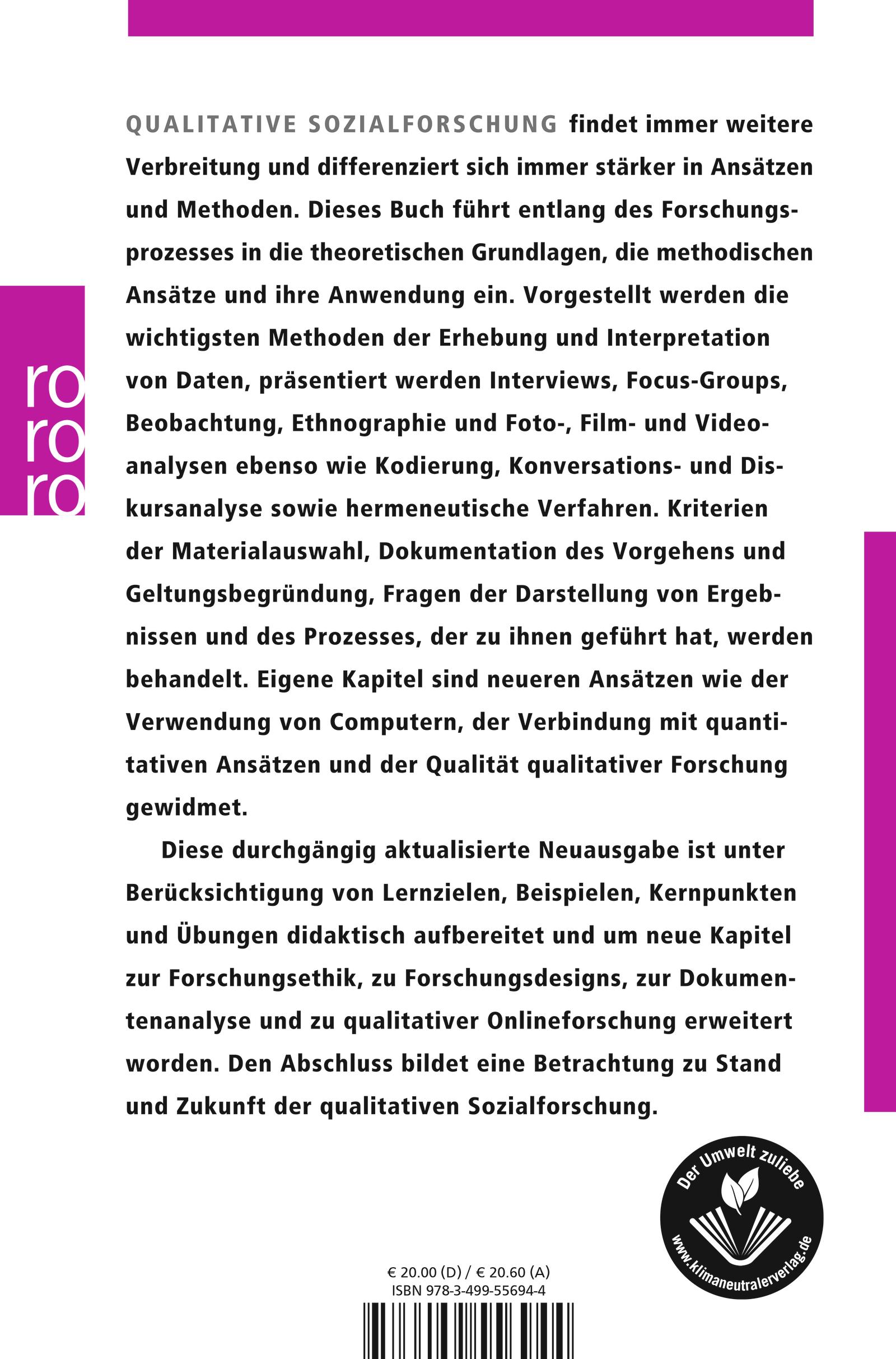 Rückseitencover Qualitative Sozialforschung