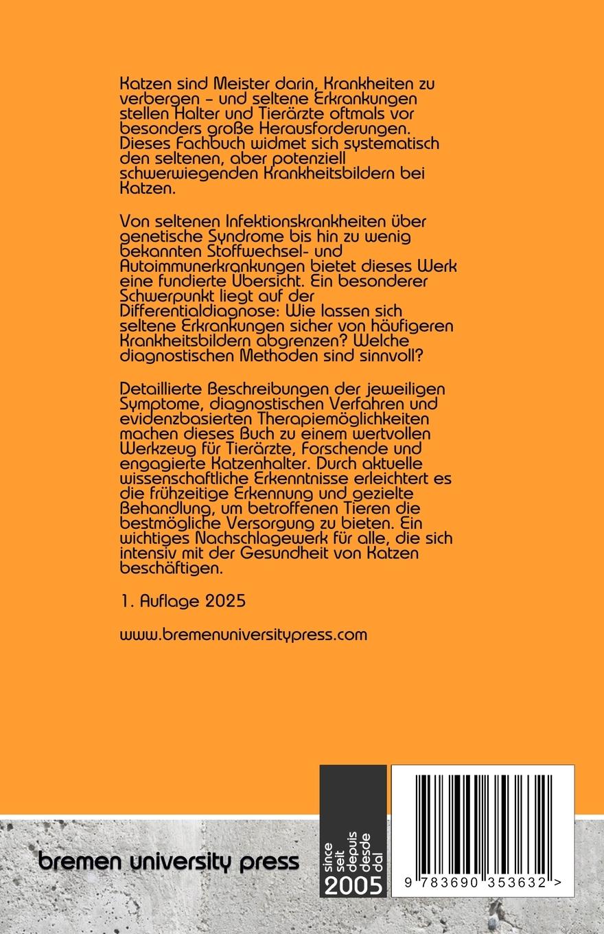 Rückseitencover Seltene Katzenkrankheiten