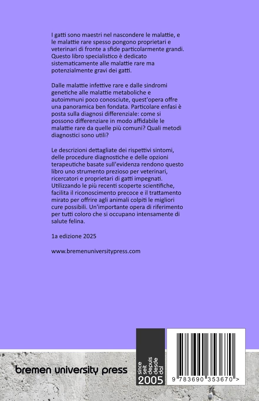 Rückseitencover Malattie rare dei gatti