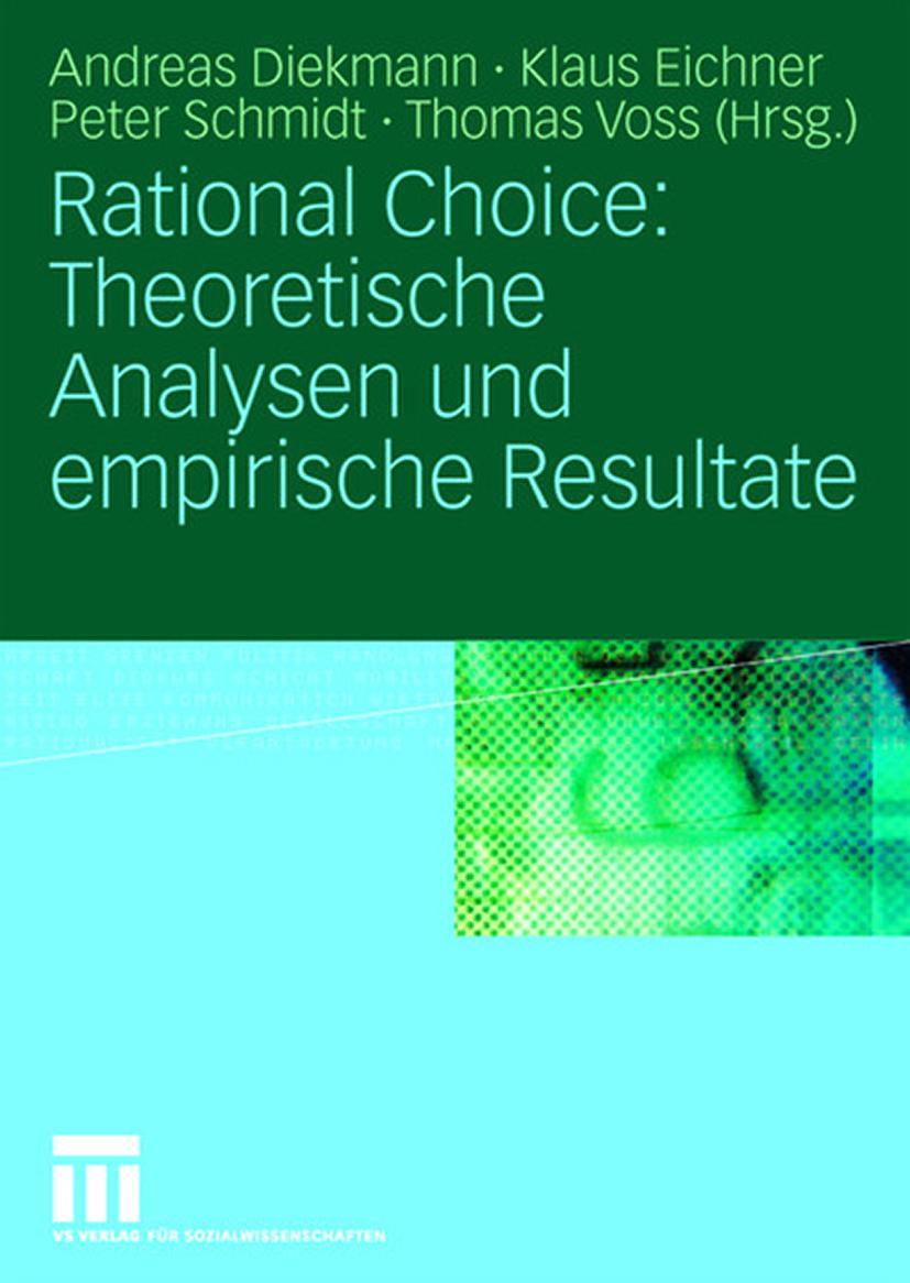 Vorderes Coverbild Rational Choice: Theoretische Analysen und empirische Resultate