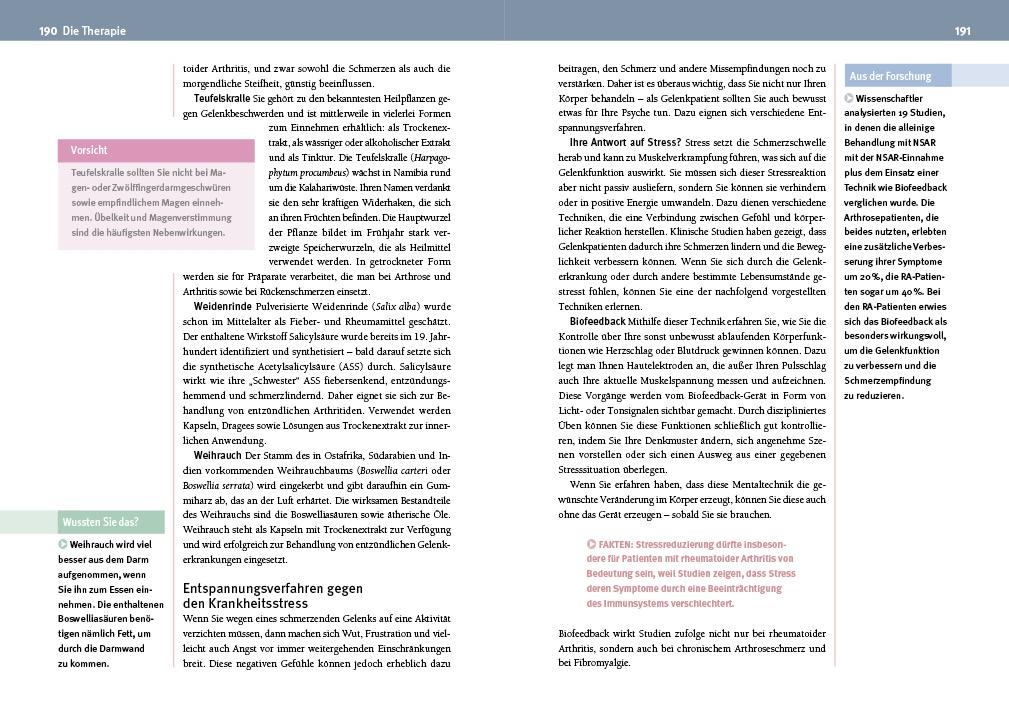 Beispielinhalt (Bild) Arthritis & Arthrose