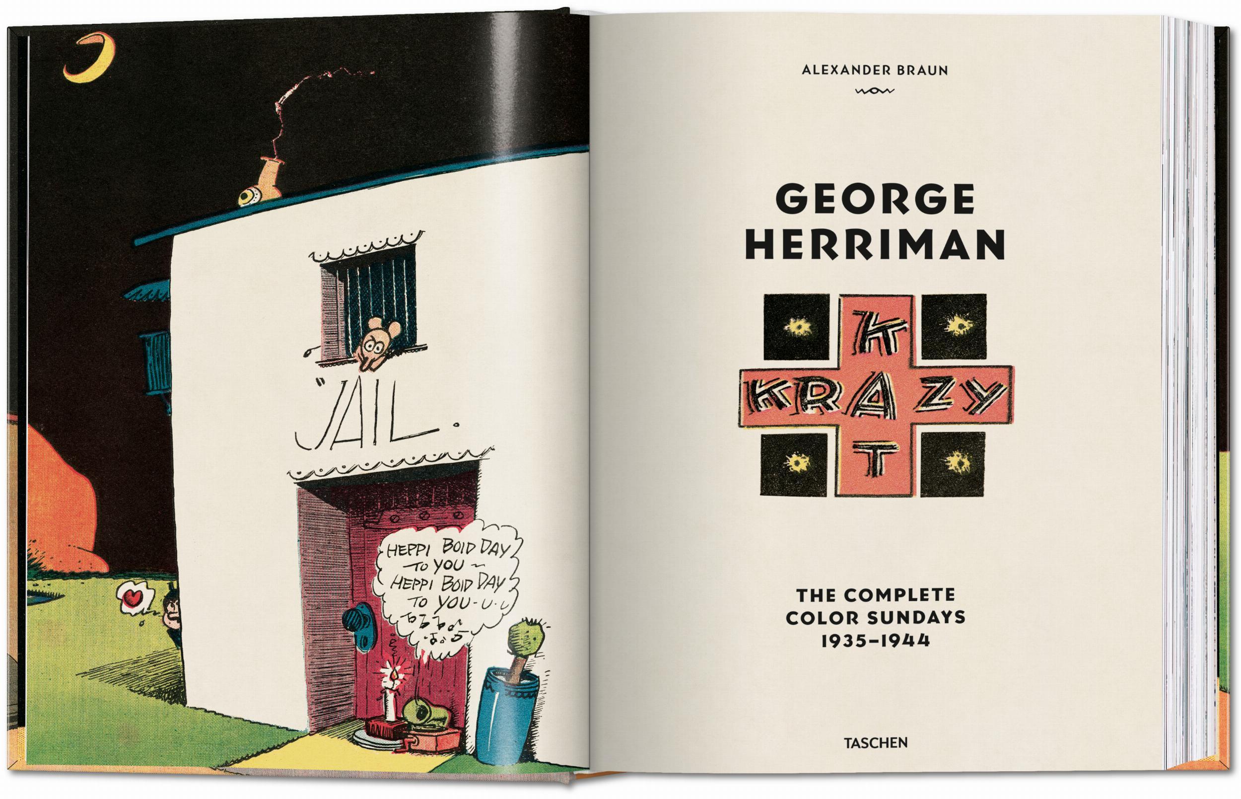 Beispielinhalt (Bild) George Herriman. Krazy Kat. The Complete Color Sundays 1935-1944