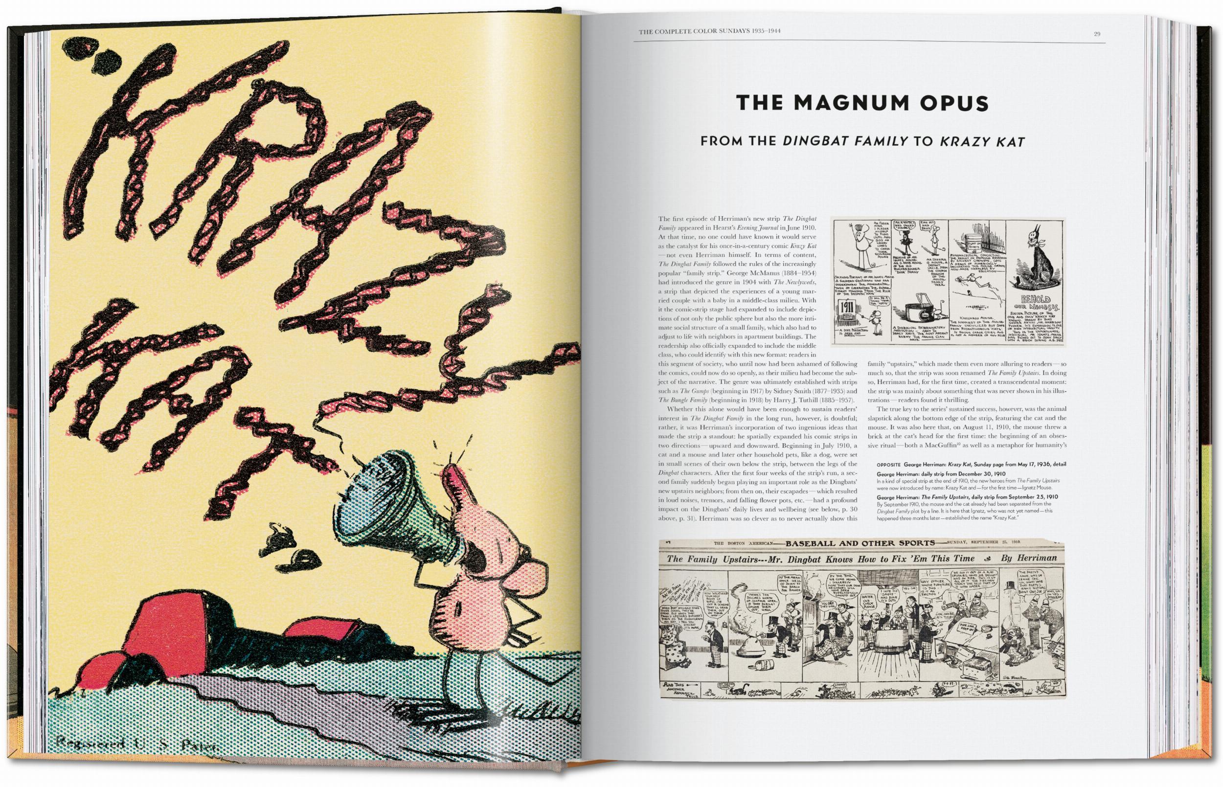 Beispielinhalt (Bild) George Herriman. Krazy Kat. The Complete Color Sundays 1935-1944