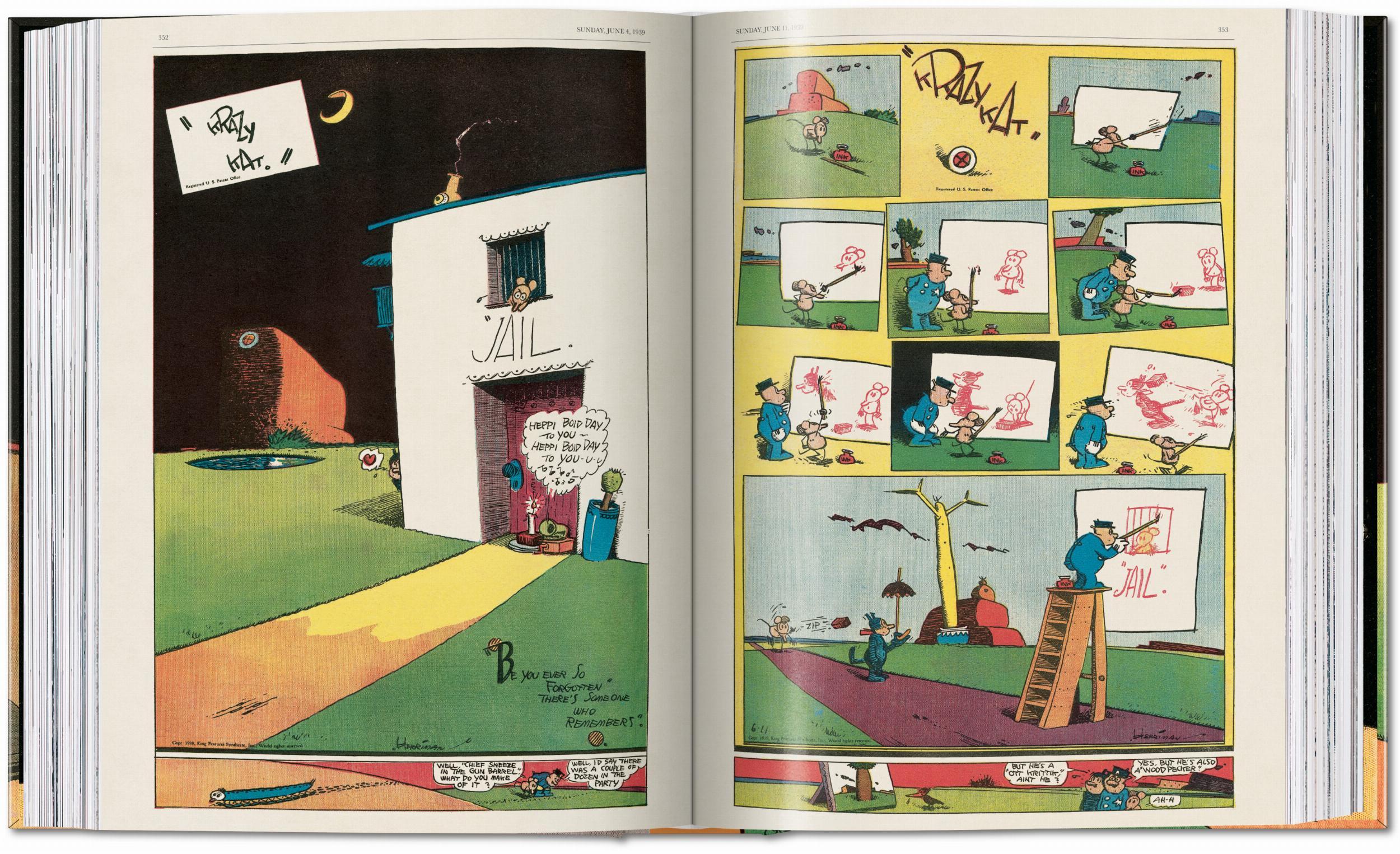 Beispielinhalt (Bild) George Herriman. Krazy Kat. The Complete Color Sundays 1935-1944