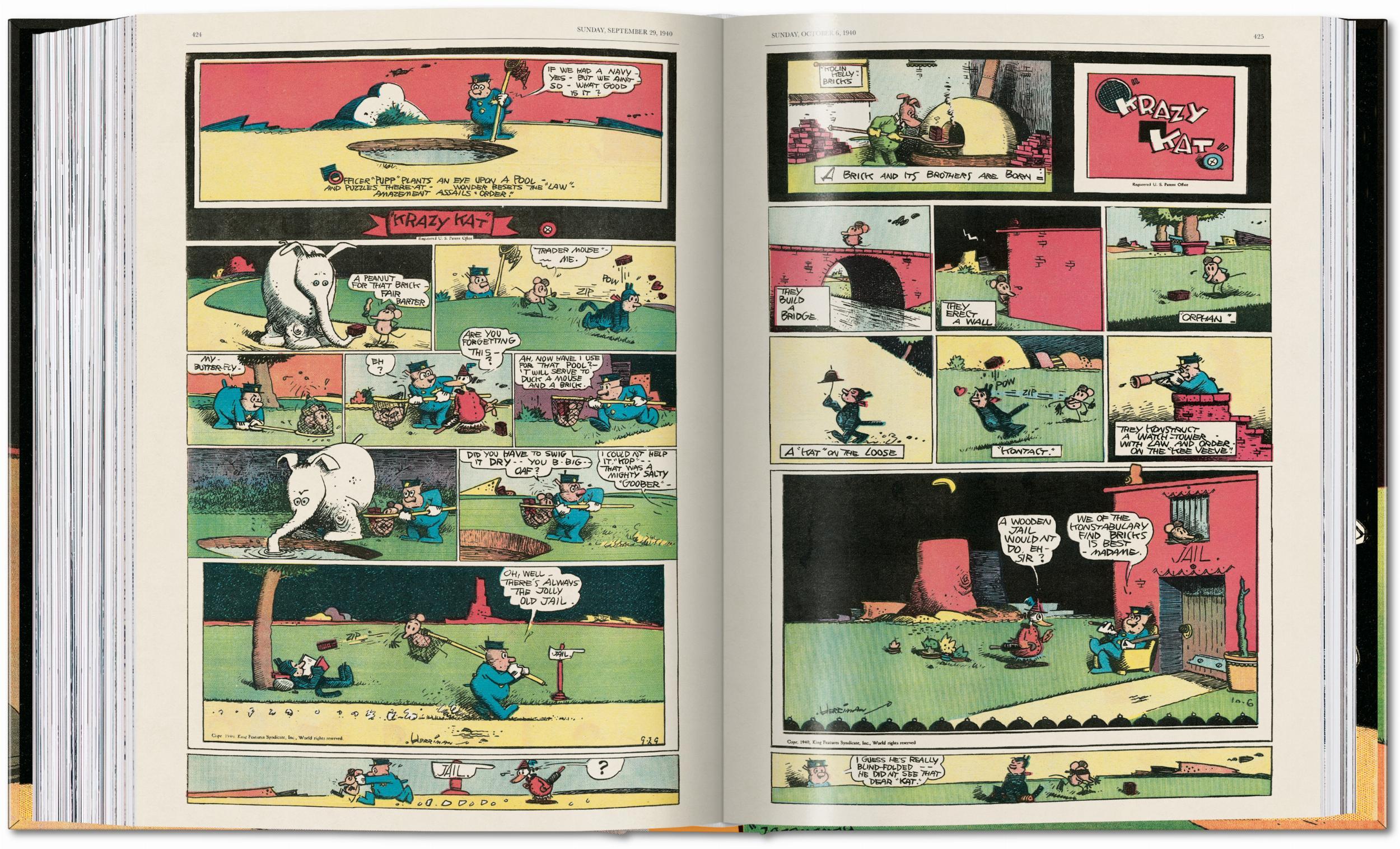 Beispielinhalt (Bild) George Herriman. Krazy Kat. The Complete Color Sundays 1935-1944
