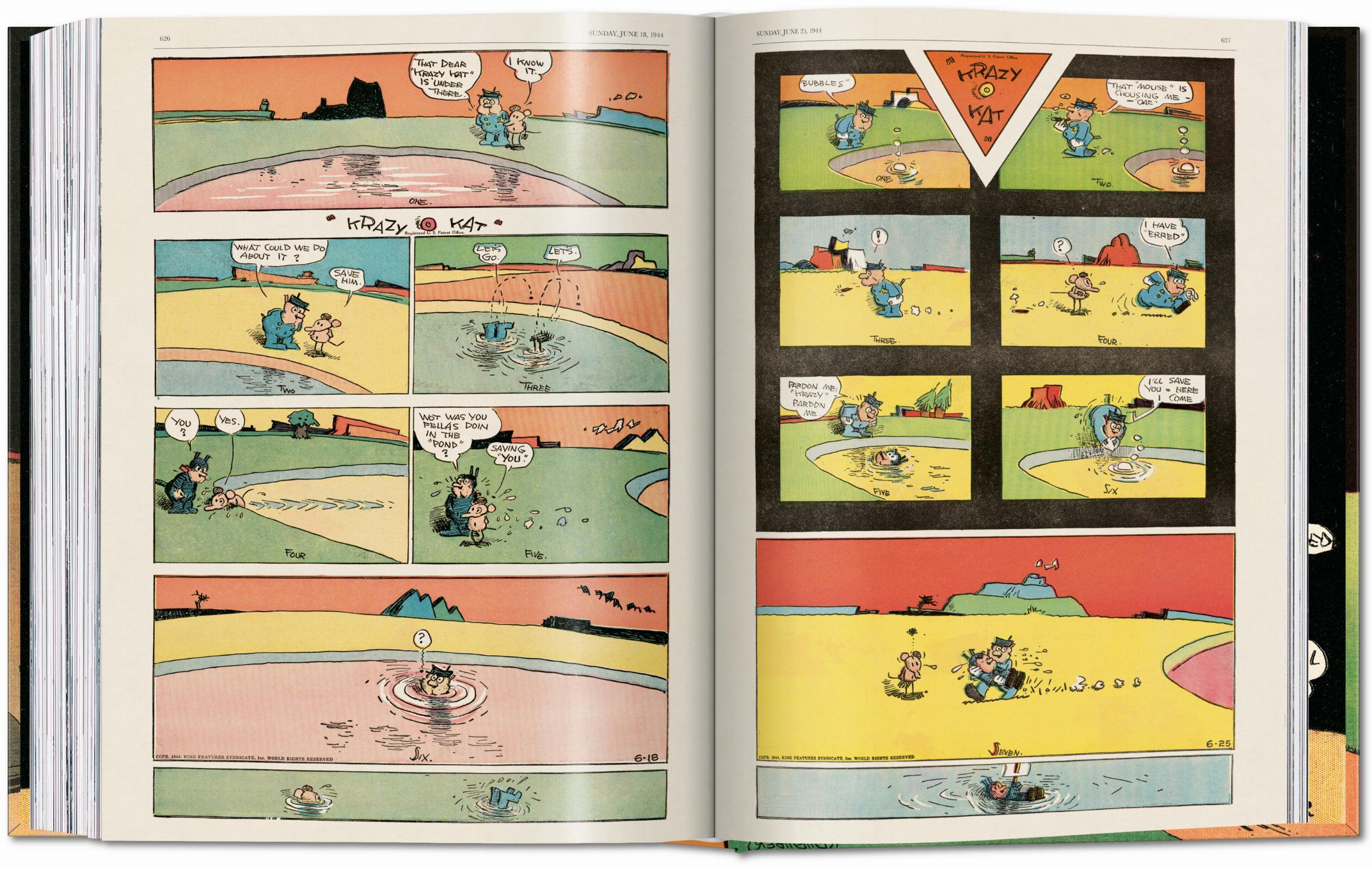 Beispielinhalt (Bild) George Herriman. Krazy Kat. The Complete Color Sundays 1935-1944