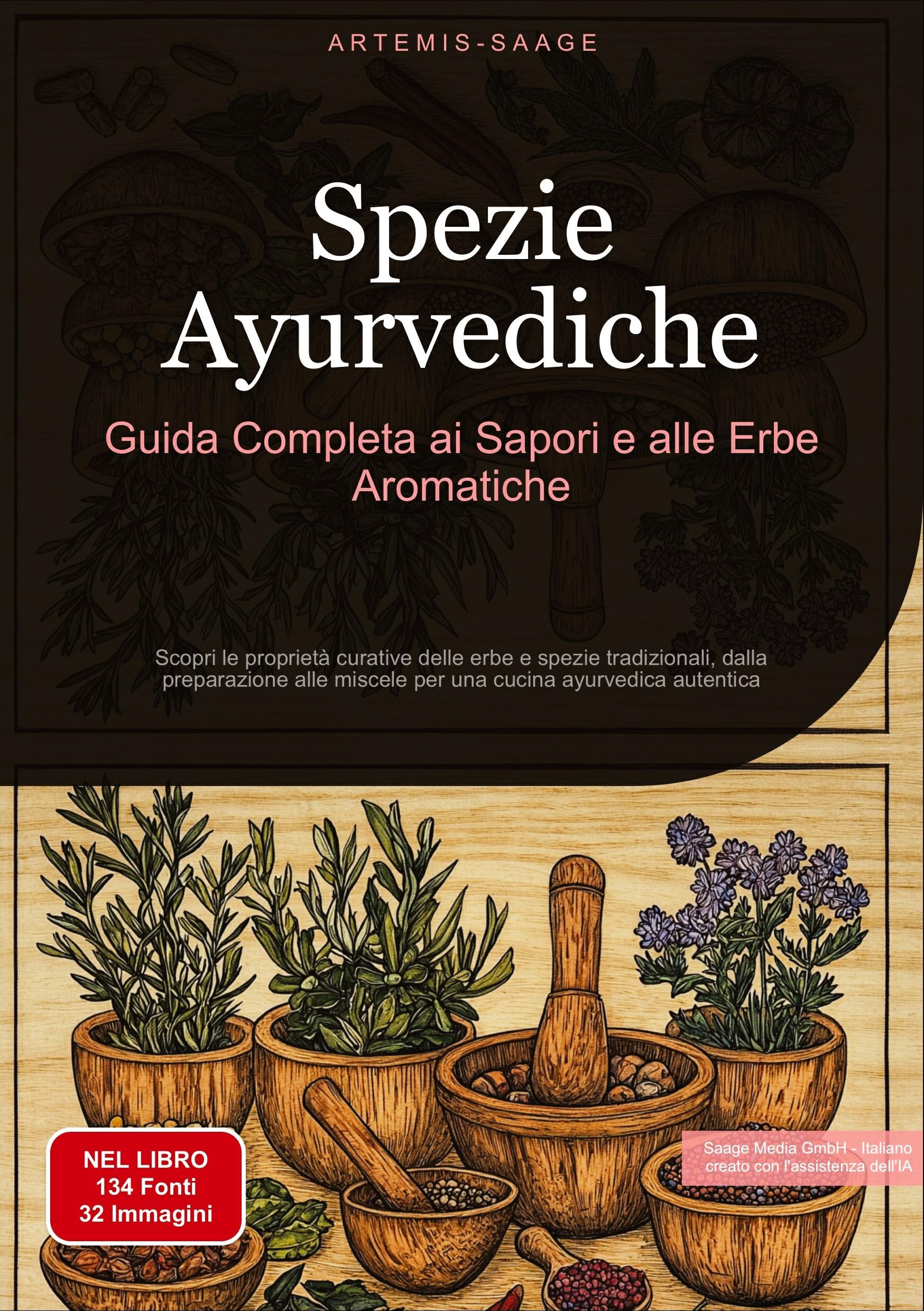 Vorderes Coverbild Spezie Ayurvediche: Guida Completa ai Sapori e alle Erbe Aromatiche