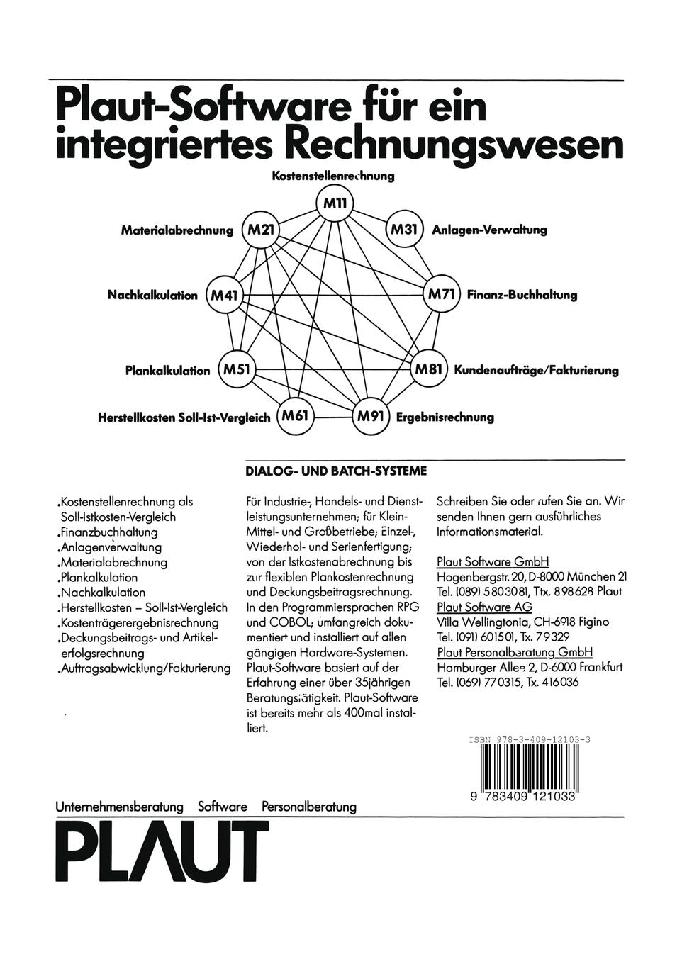 Rückseitencover Neue Systeme, EDV-Konzepte und Controlling-Instrumente