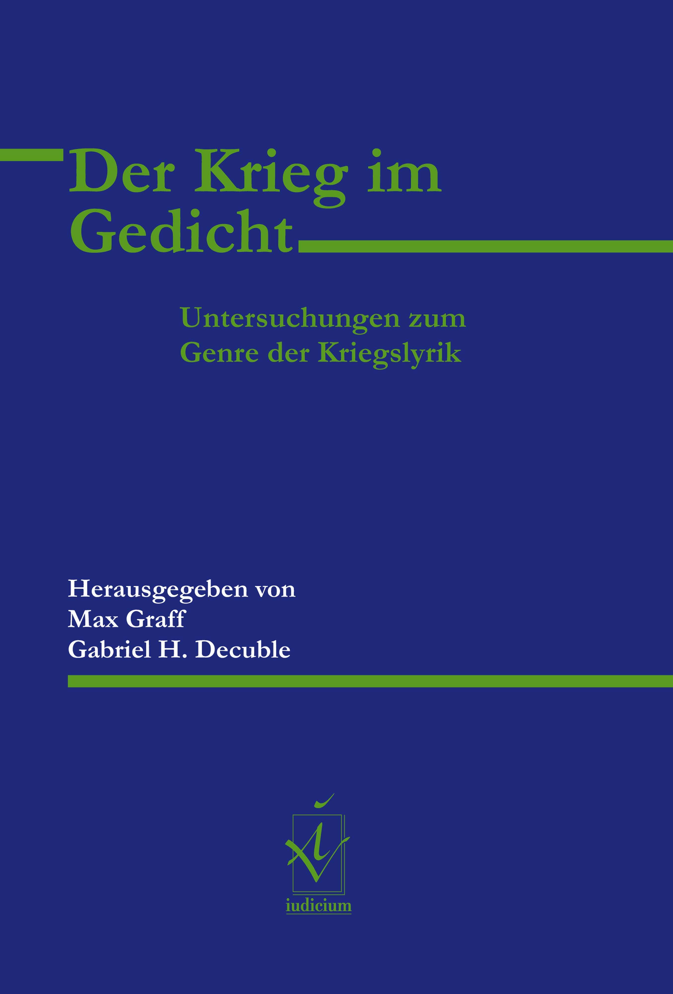 Vorderes Coverbild Der Krieg im Gedicht