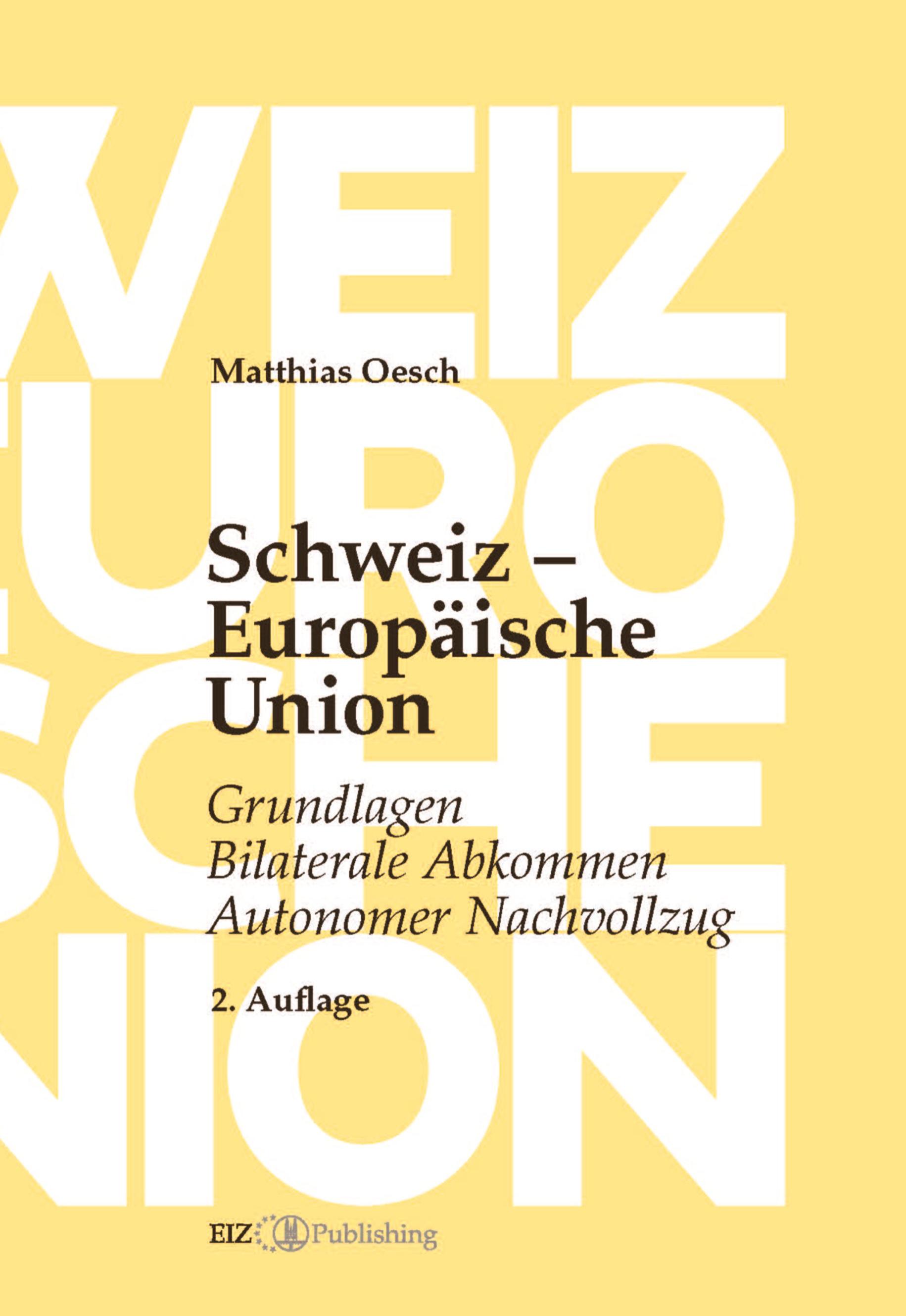 Vorderes Coverbild Schweiz - Europäische Union