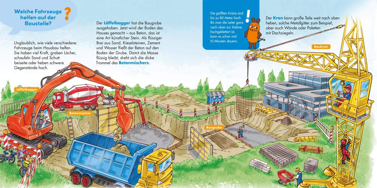 Beispielinhalt (Bild) Frag doch mal ... die Maus: Traktor, Bagger und Co.