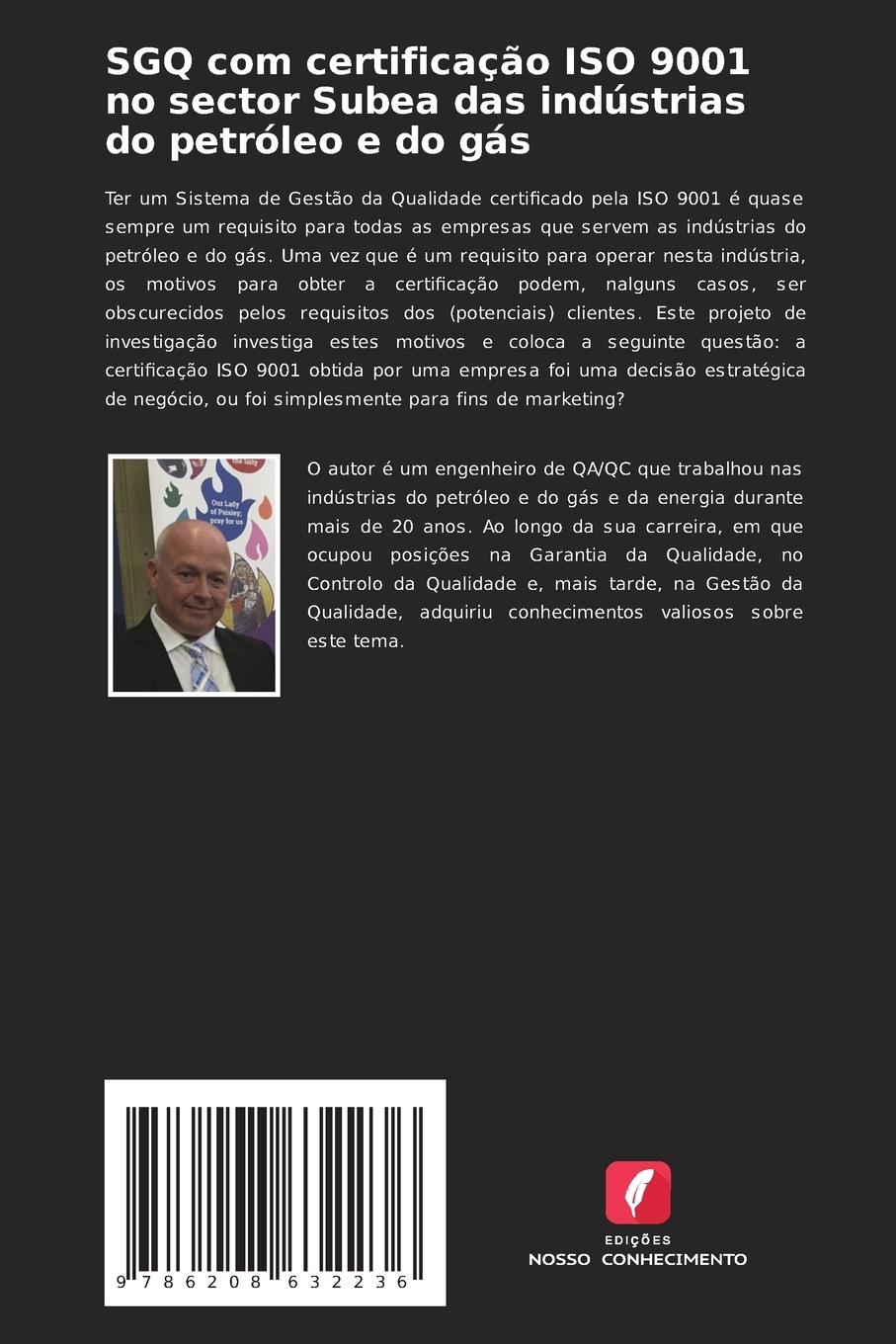 Rückseitencover SGQ com certificação ISO 9001 no sector Subea das indústrias do petróleo e do gás