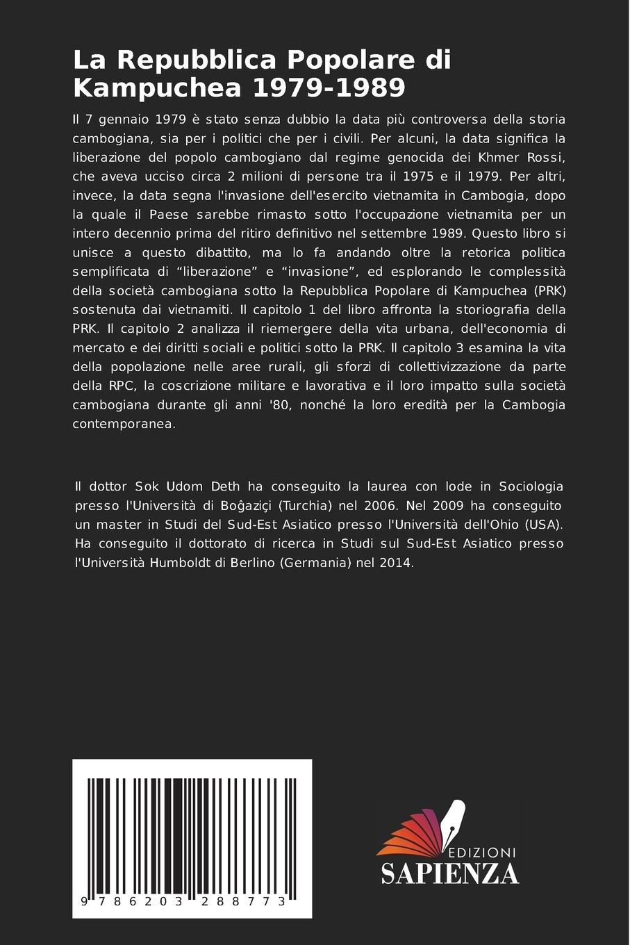 Rückseitencover La Repubblica Popolare di Kampuchea 1979-1989