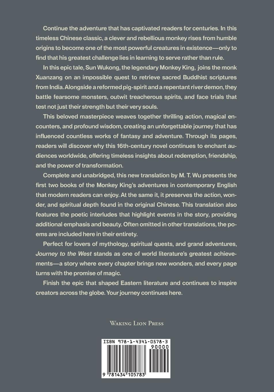 Rückseitencover Journey to the West