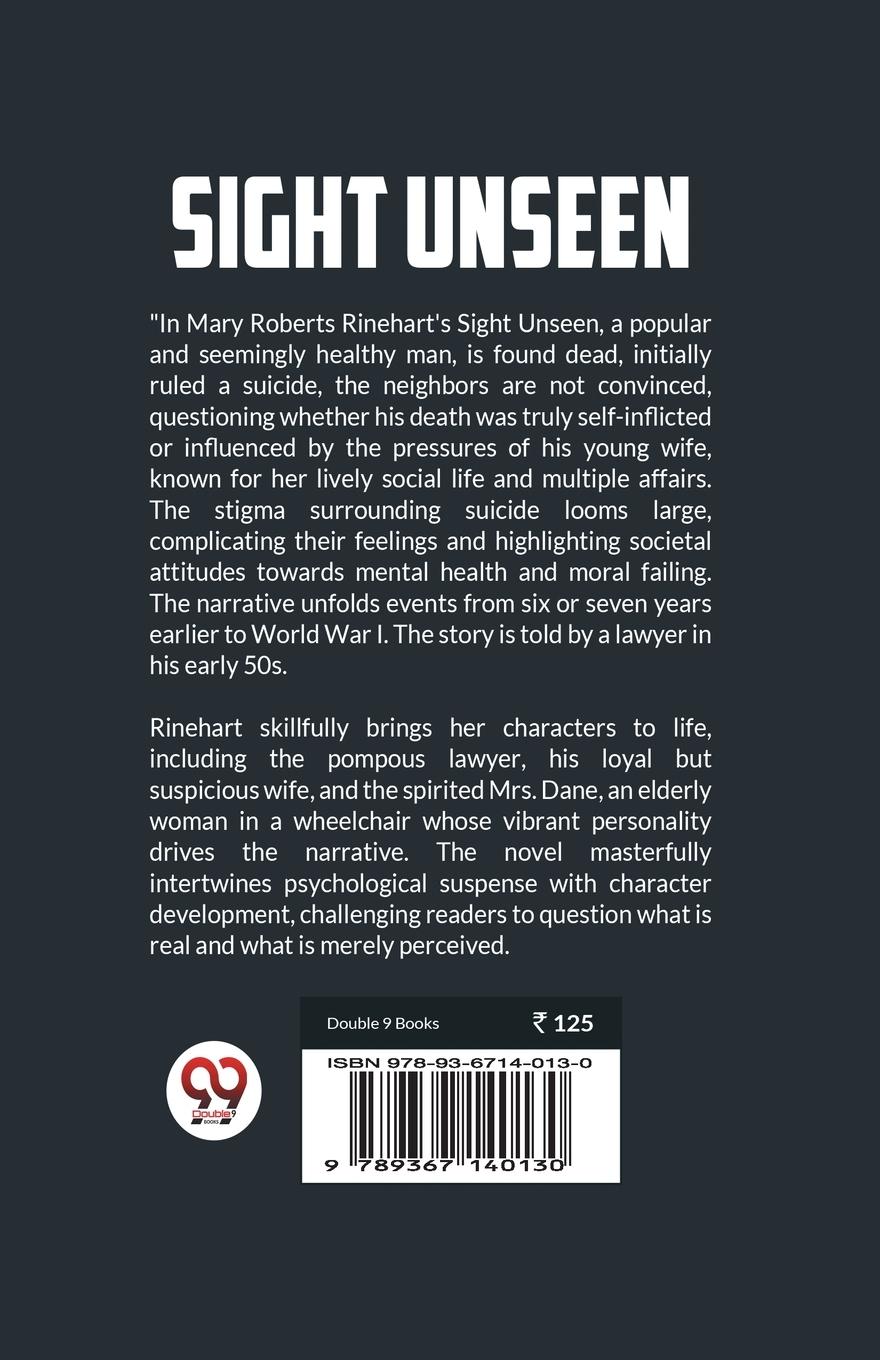 Rückseitencover Sight Unseen