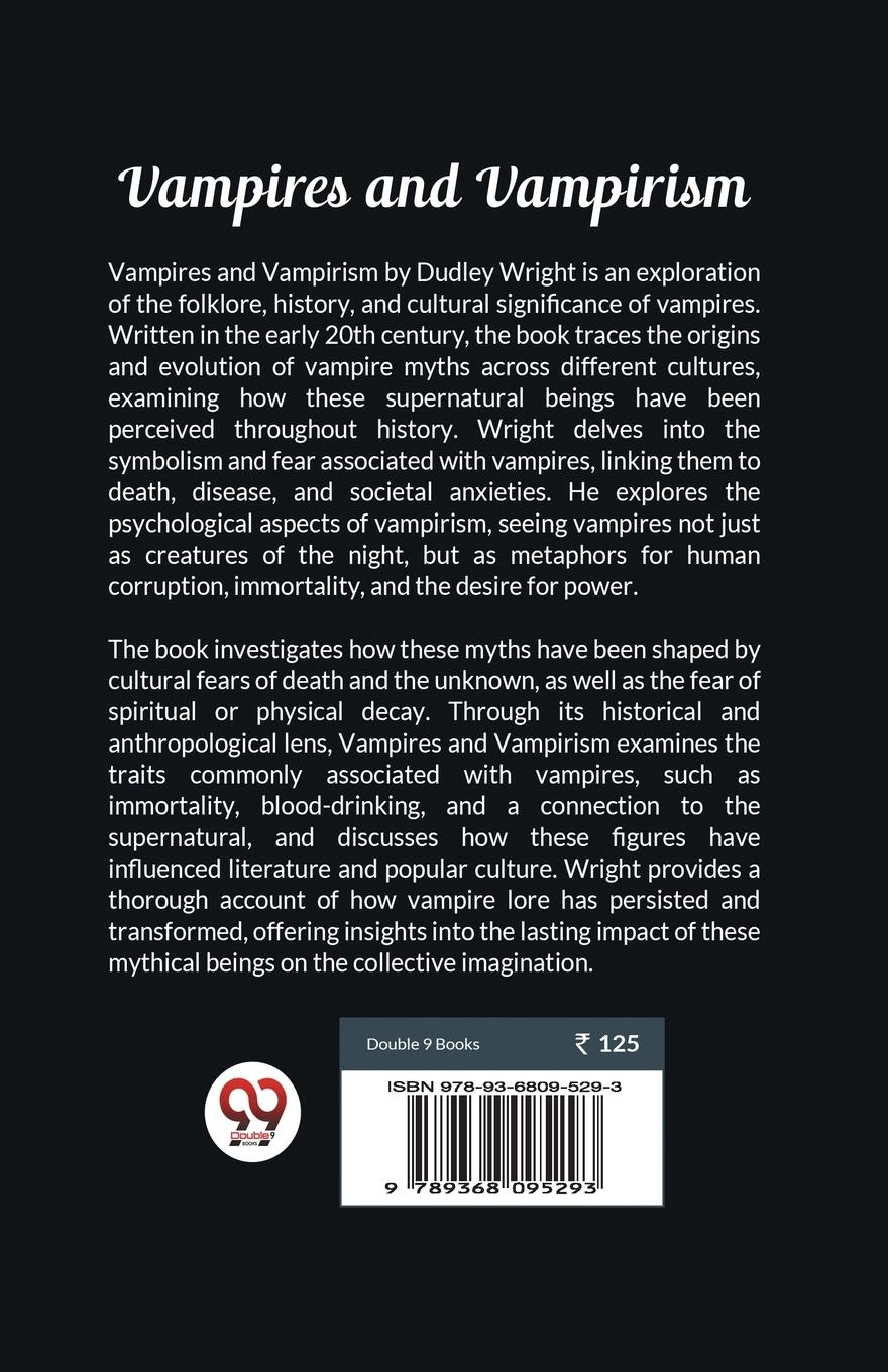 Rückseitencover Vampires and Vampirism