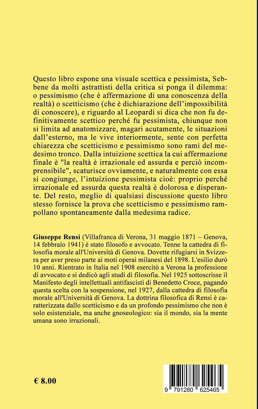 Rückseitencover La filosofia dell'assurdo