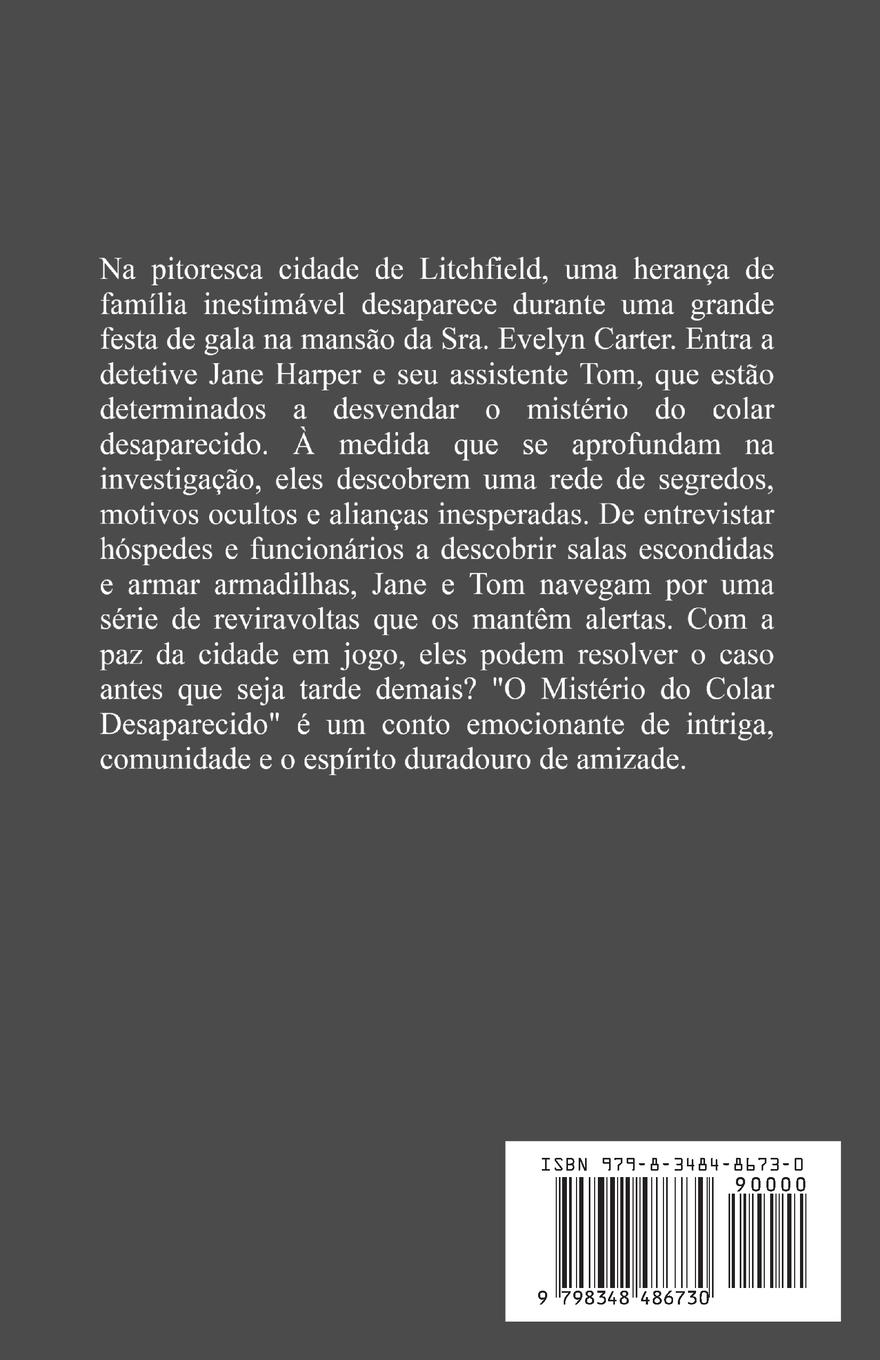 Rückseitencover O Mistério do Colar Desaparecido