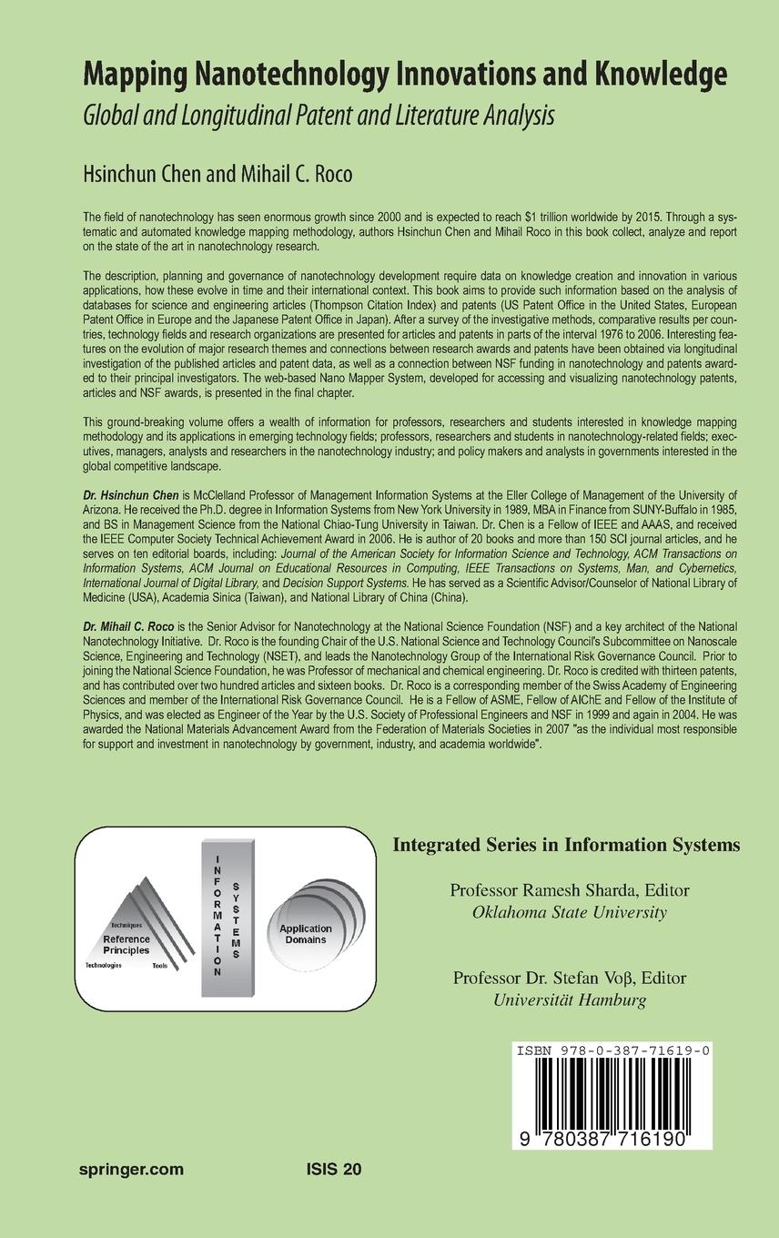 Rückseitencover Mapping Nanotechnology Innovations and Knowledge