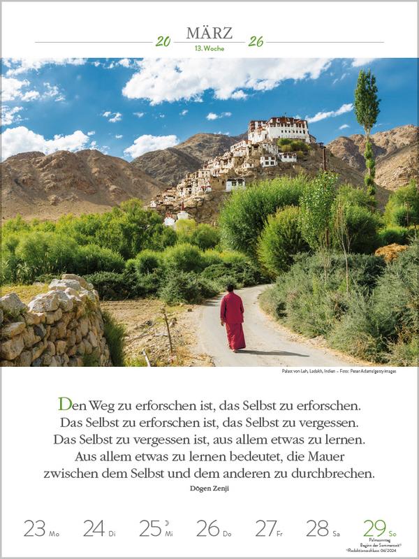 Beispielinhalt (Bild) Buddhistische Weisheiten 2026