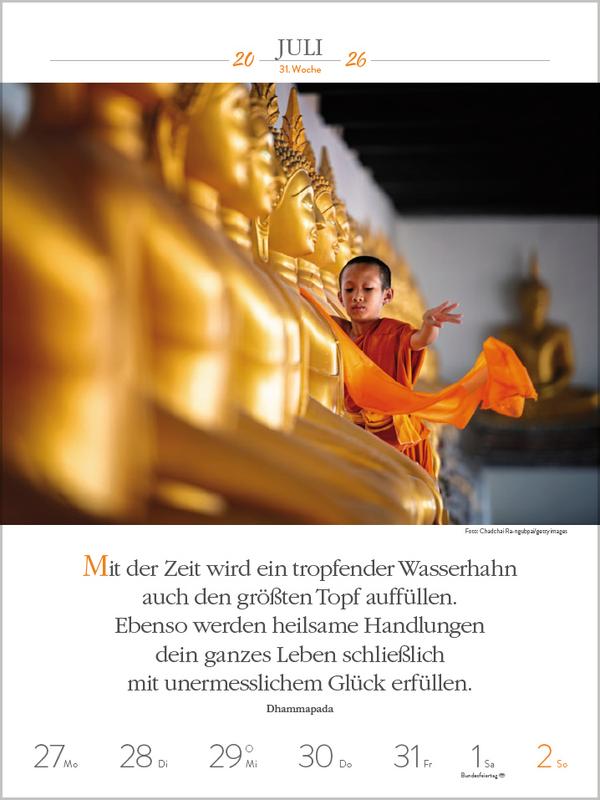 Beispielinhalt (Bild) Buddhistische Weisheiten 2026