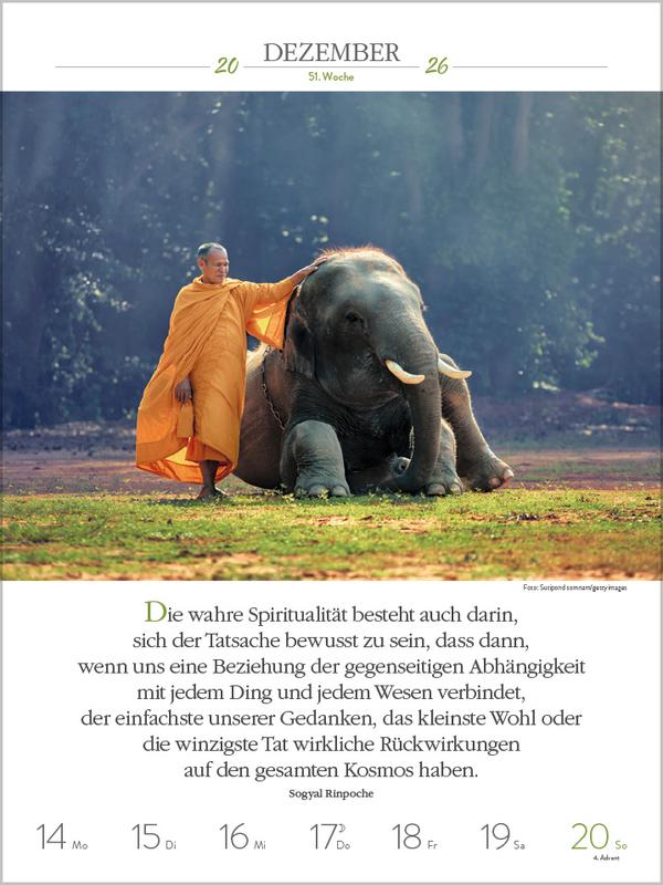 Beispielinhalt (Bild) Buddhistische Weisheiten 2026