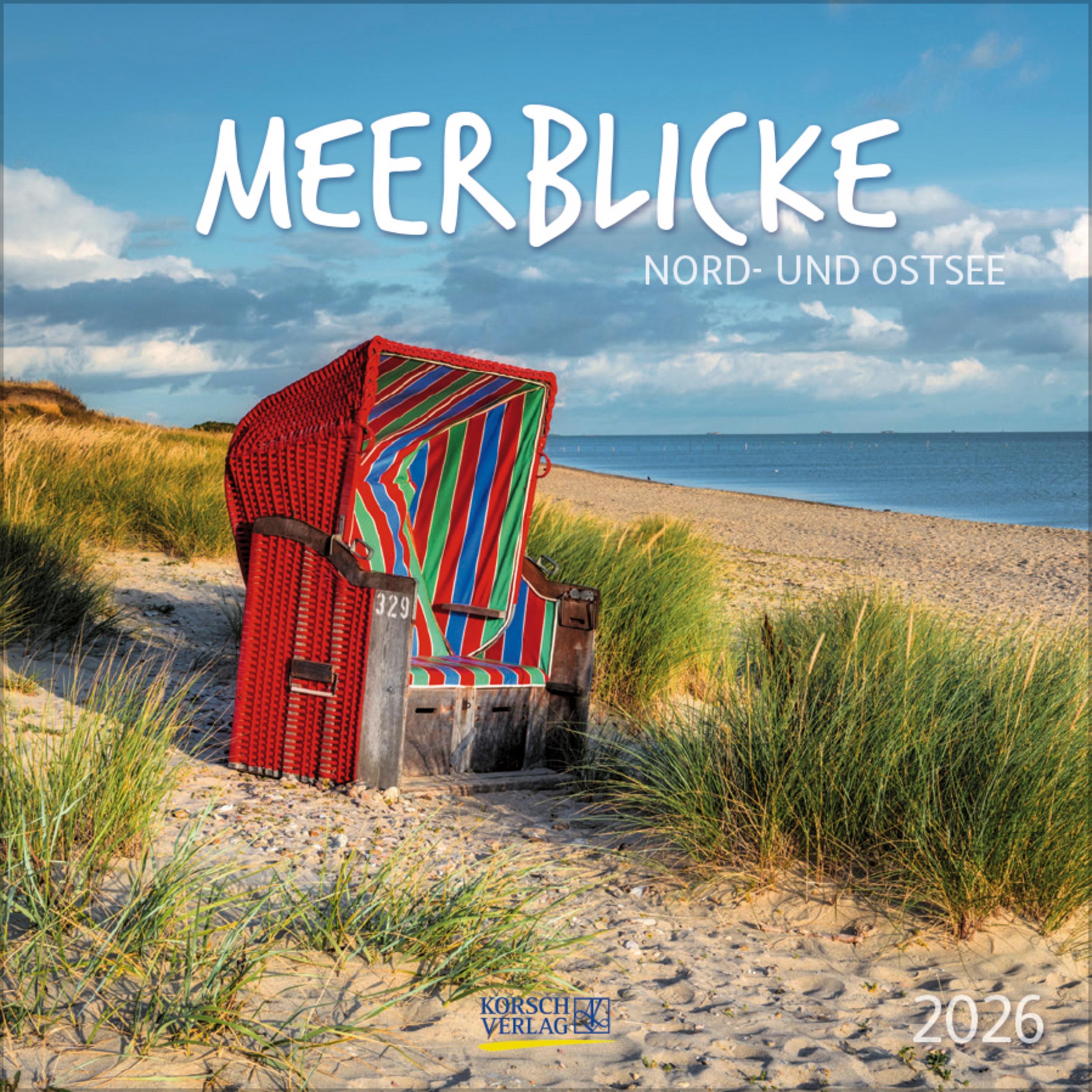 Vorderes Coverbild Meerblicke - Nord- und Ostsee 2026