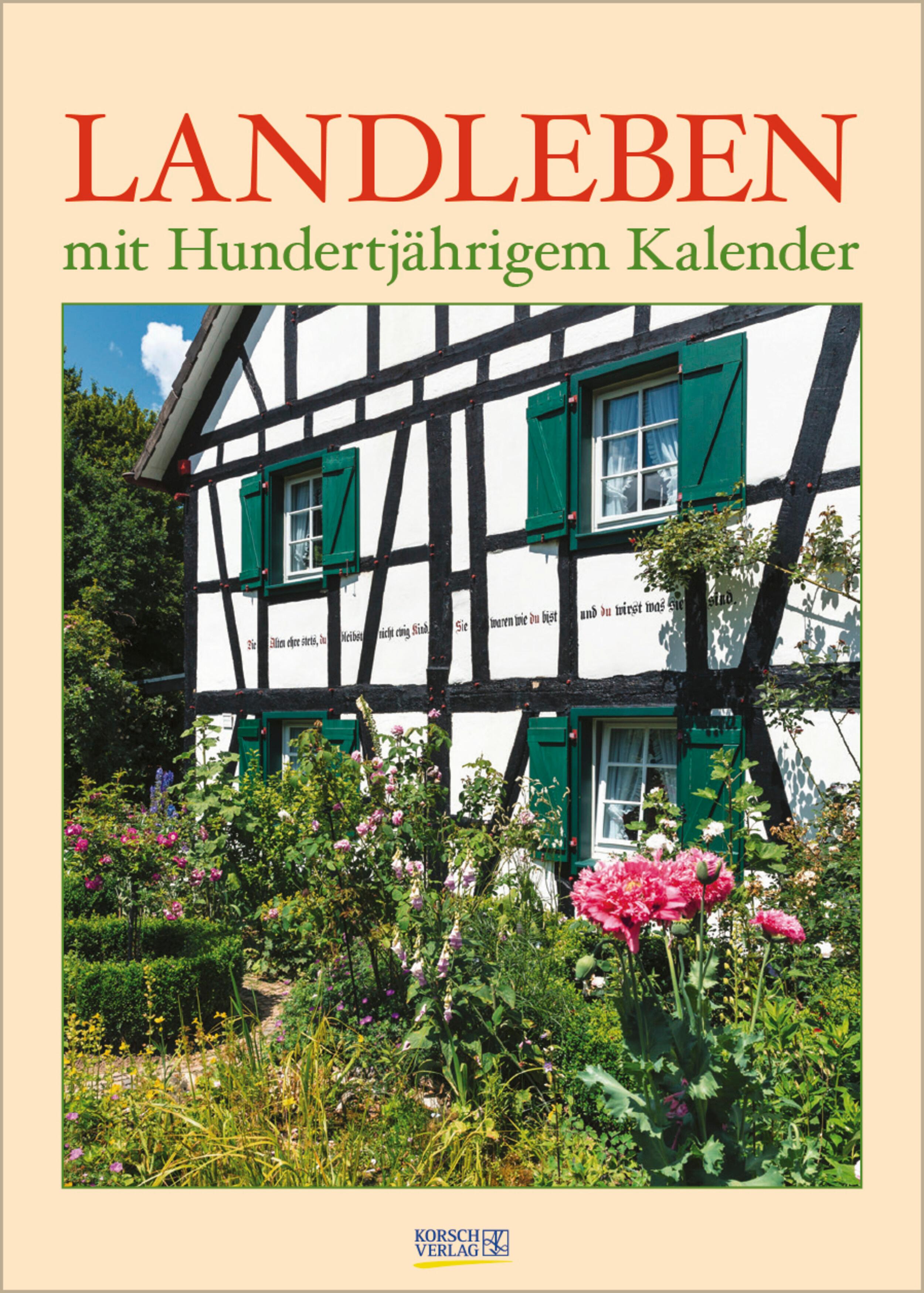 Vorderes Coverbild Landleben mit Hundertjährigem Kalender 2026
