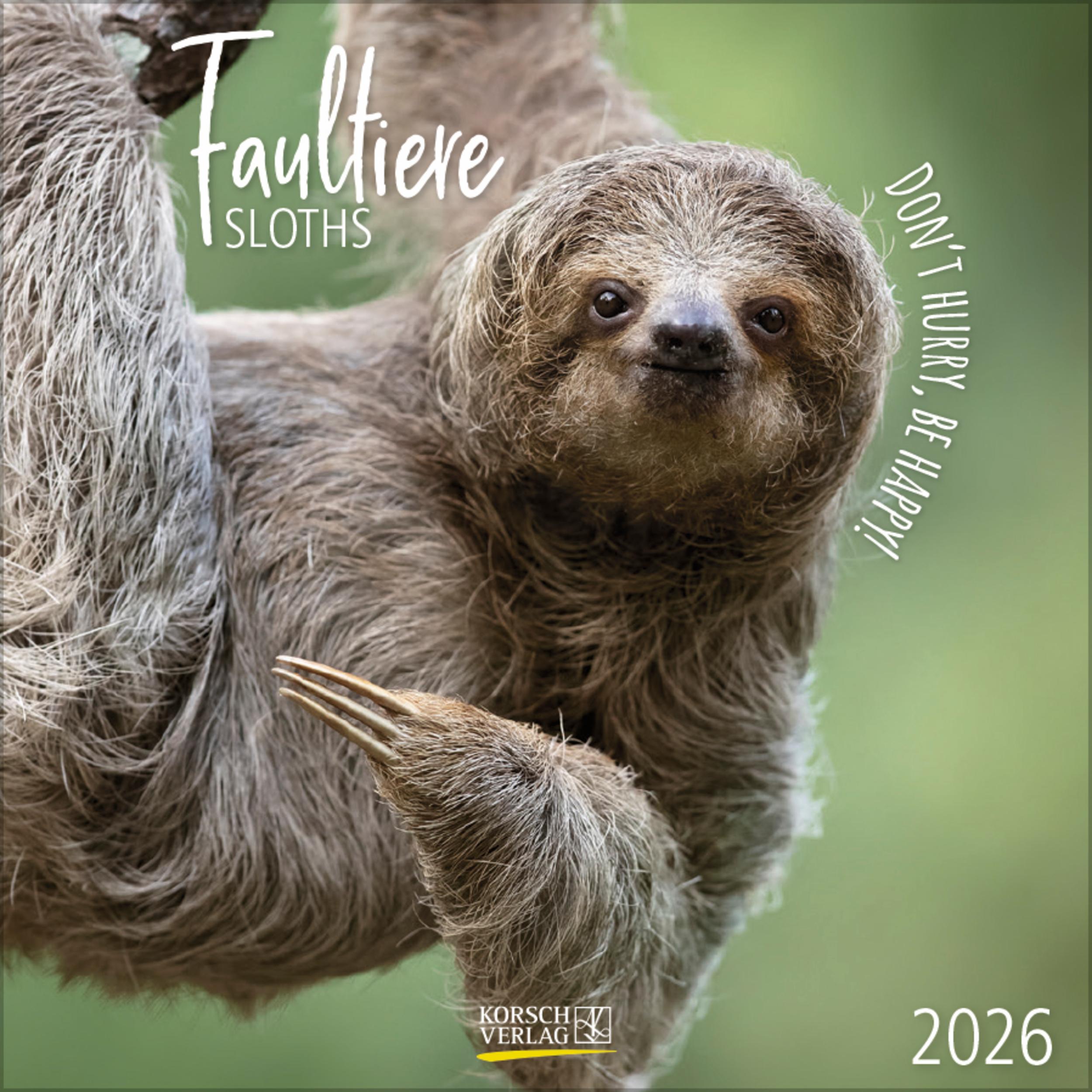 Vorderes Coverbild Faultier 2026