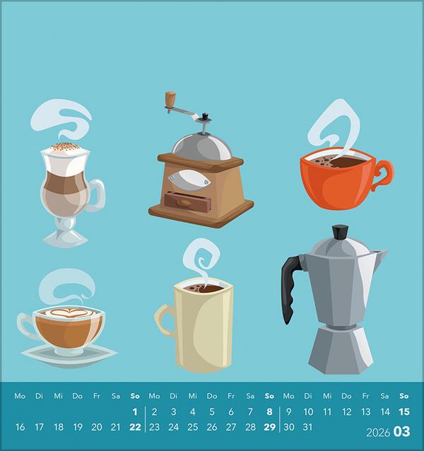 Beispielinhalt (Bild) Kaffee? Läuft bei mir! 2026