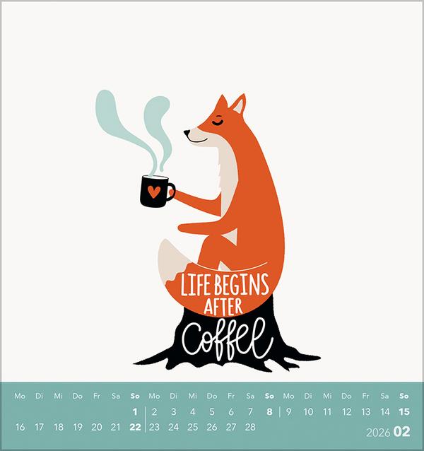 Beispielinhalt (Bild) Kaffee? Läuft bei mir! 2026