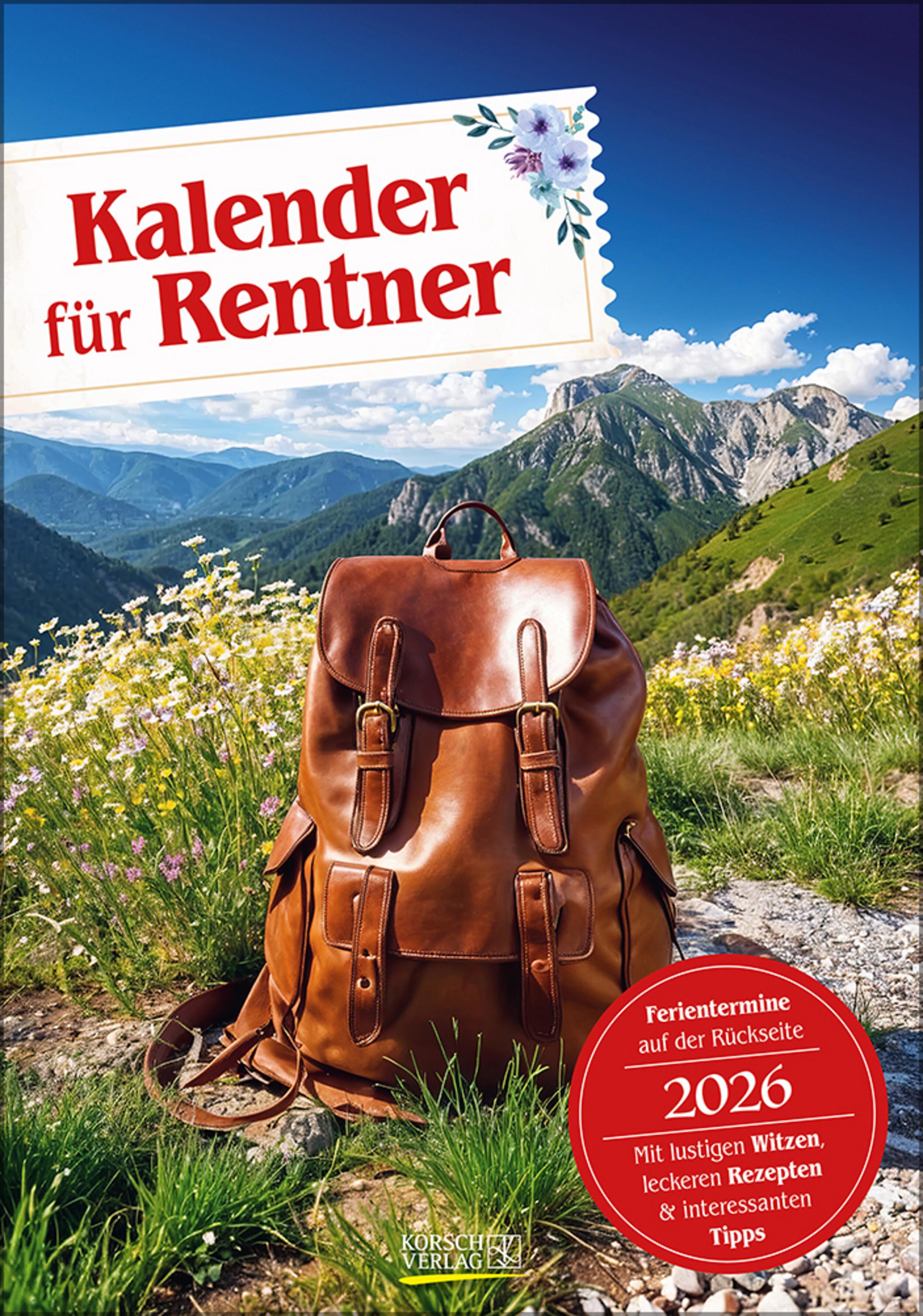 Vorderes Coverbild Kalender für Rentner 2026