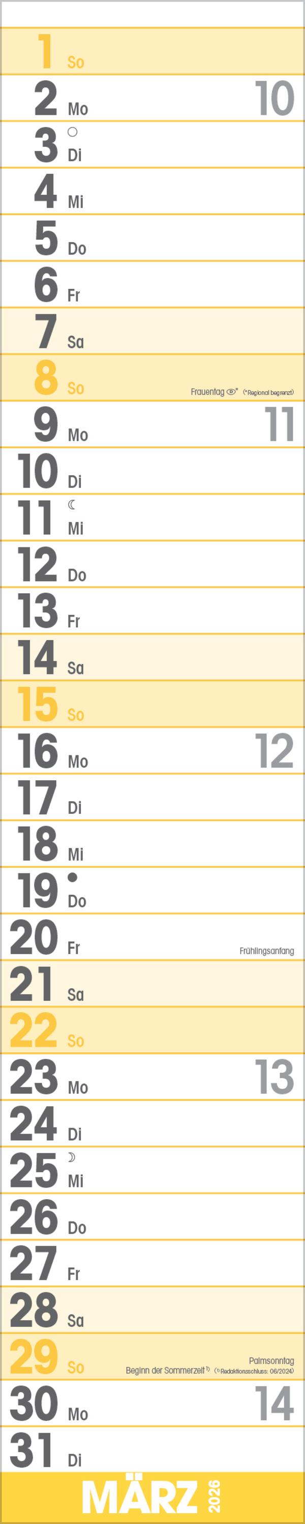 Beispielinhalt (Bild) Supertimer 2026