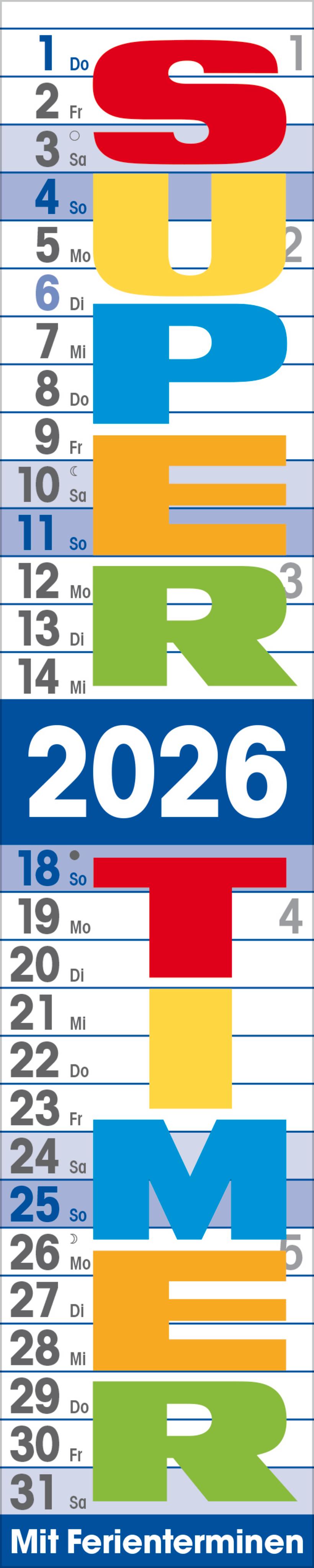 Vorderes Coverbild Supertimer 2026