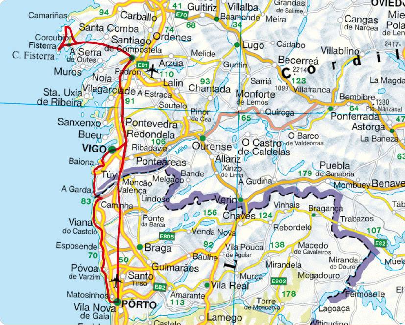 Beispielinhalt (Bild) Jakobsweg - Caminho Português