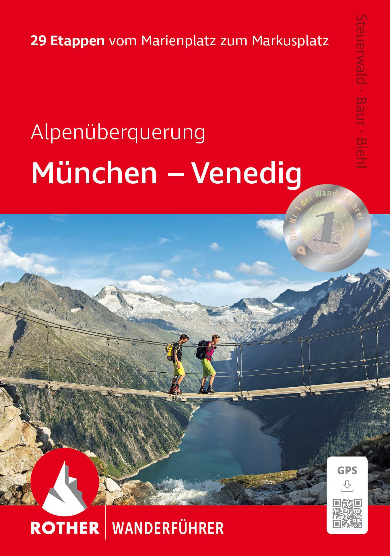 Vorderes Coverbild Alpenüberquerung München - Venedig
