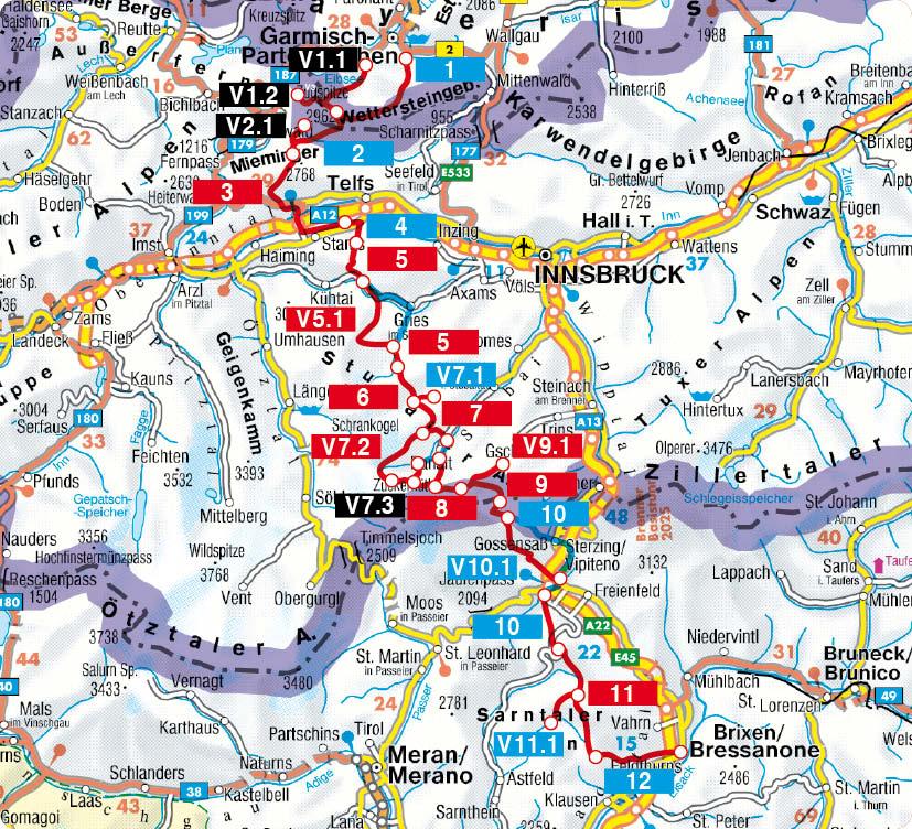 Beispielinhalt (Bild) Alpenüberquerung Garmisch - Brixen