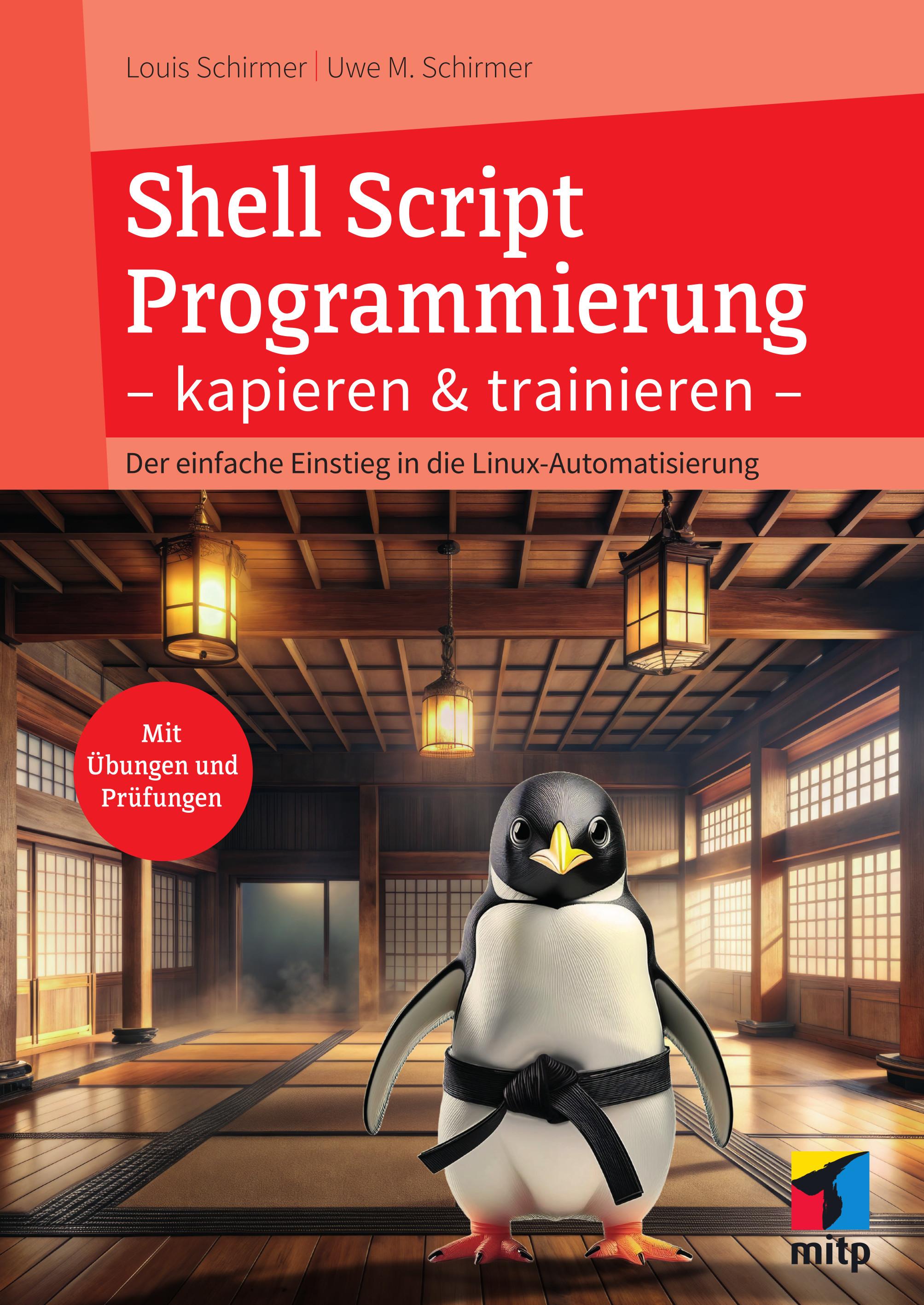 Vorderes Coverbild Shell Script Programmierung kapieren und trainieren