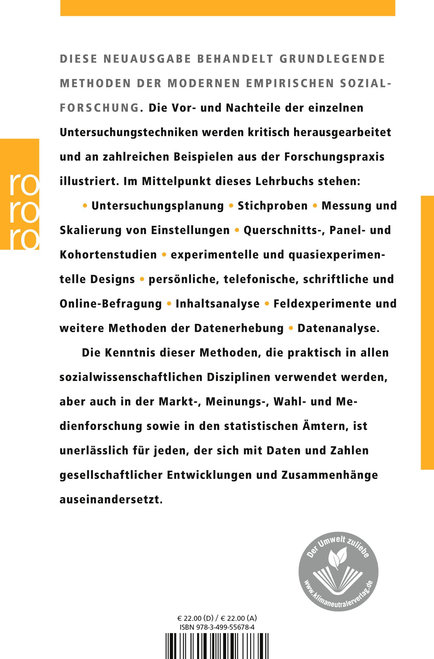 Rückseitencover Empirische Sozialforschung