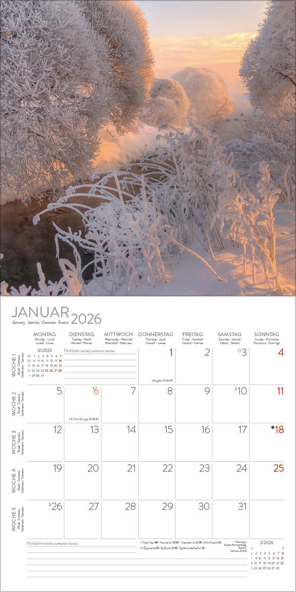 Beispielinhalt (Bild) Augenblicke der Stille 2026