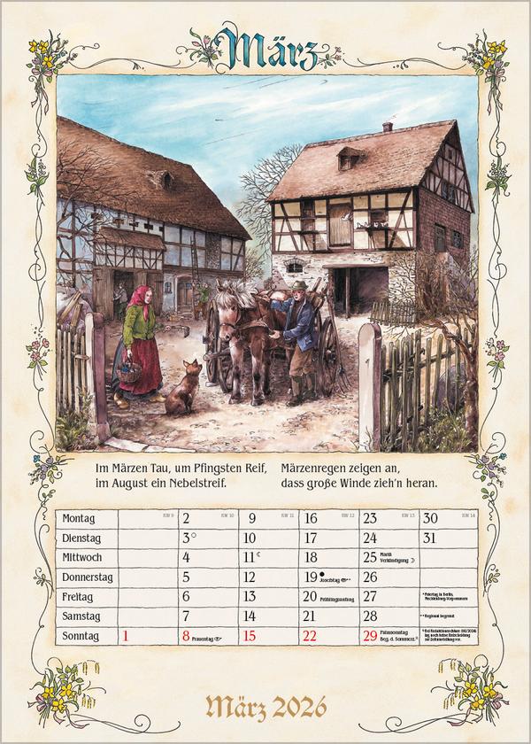 Beispielinhalt (Bild) Bauernkalender 2026