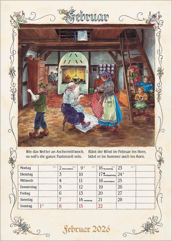 Beispielinhalt (Bild) Bauernkalender 2026