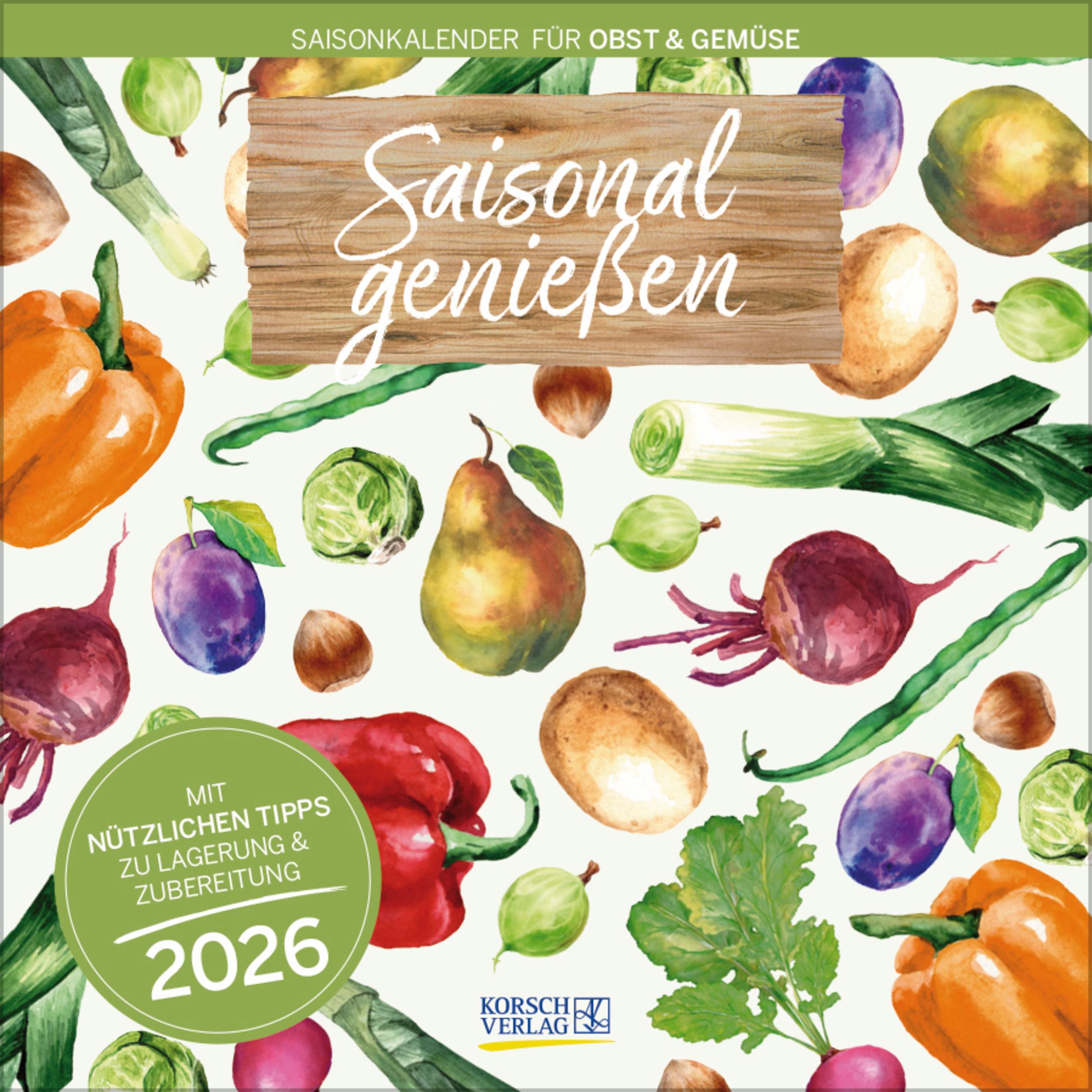 Vorderes Coverbild Saisonal genießen 2026