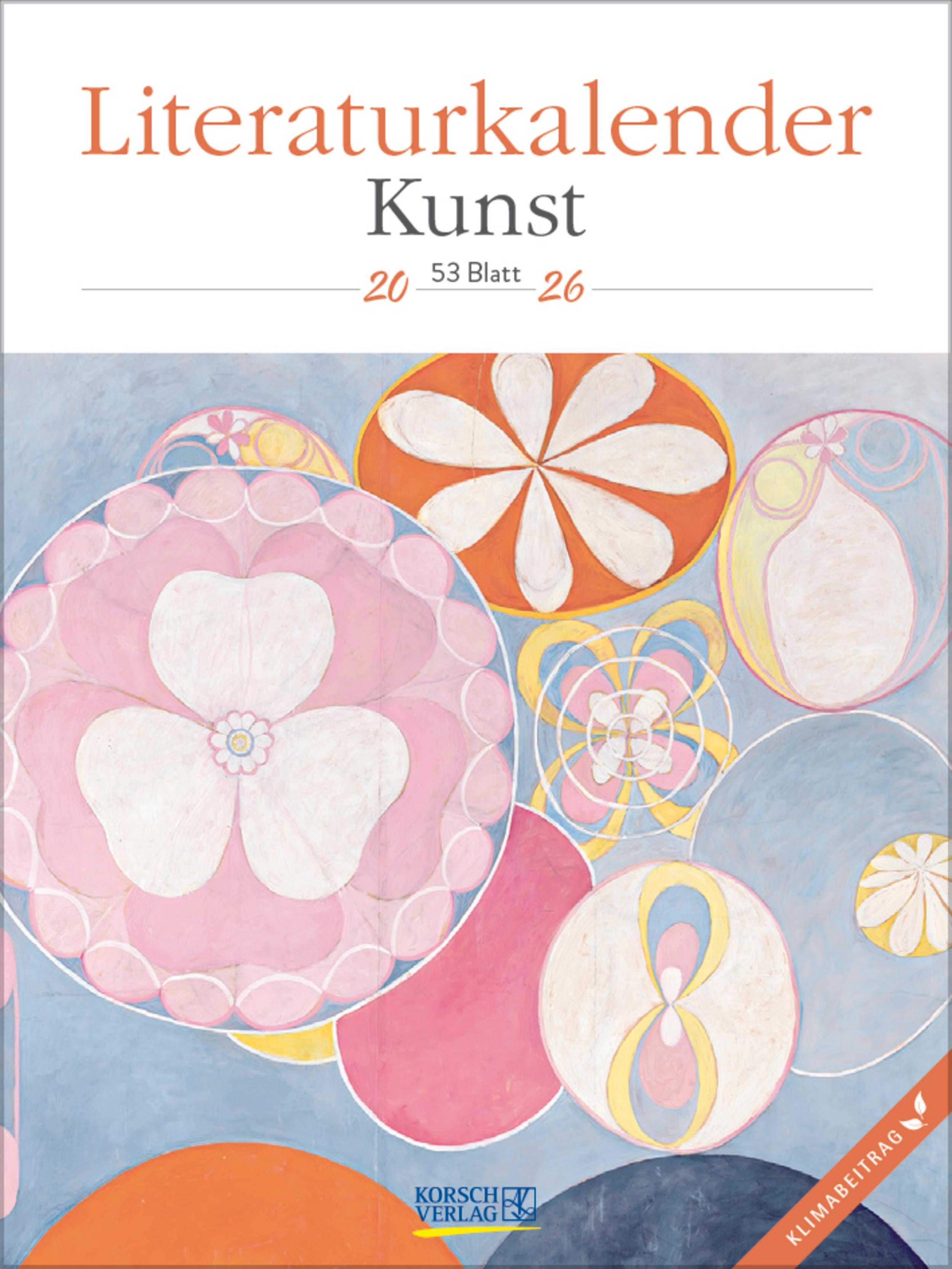 Vorderes Coverbild Literaturkalender Kunst 2026