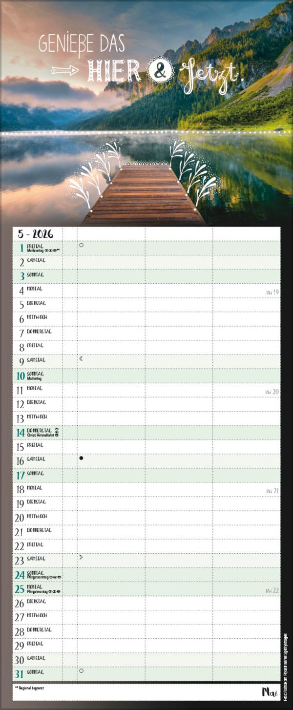 Beispielinhalt (Bild) Hier und jetzt Timer für 2 2026