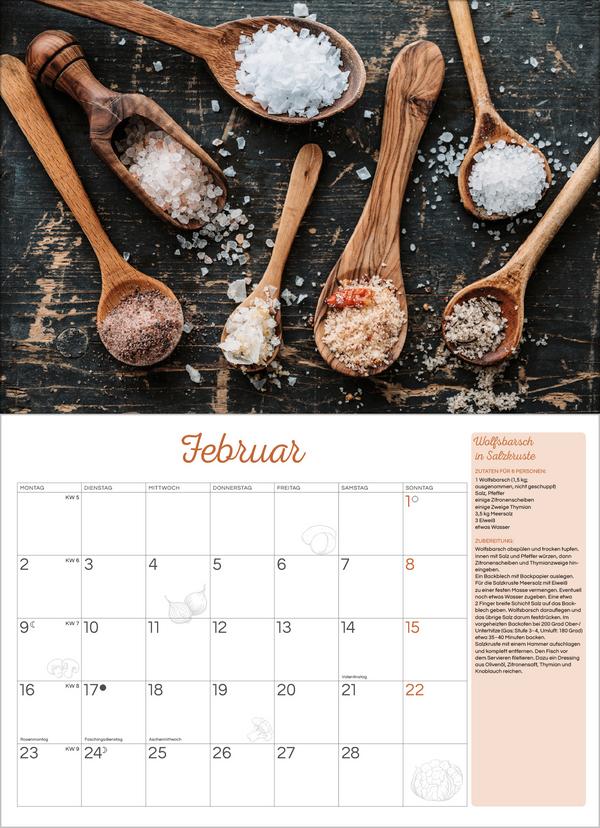 Beispielinhalt (Bild) Küchenkalender 2026