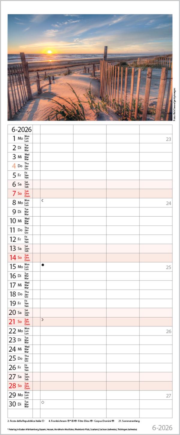 Beispielinhalt (Bild) Familienplaner Maritim 2026
